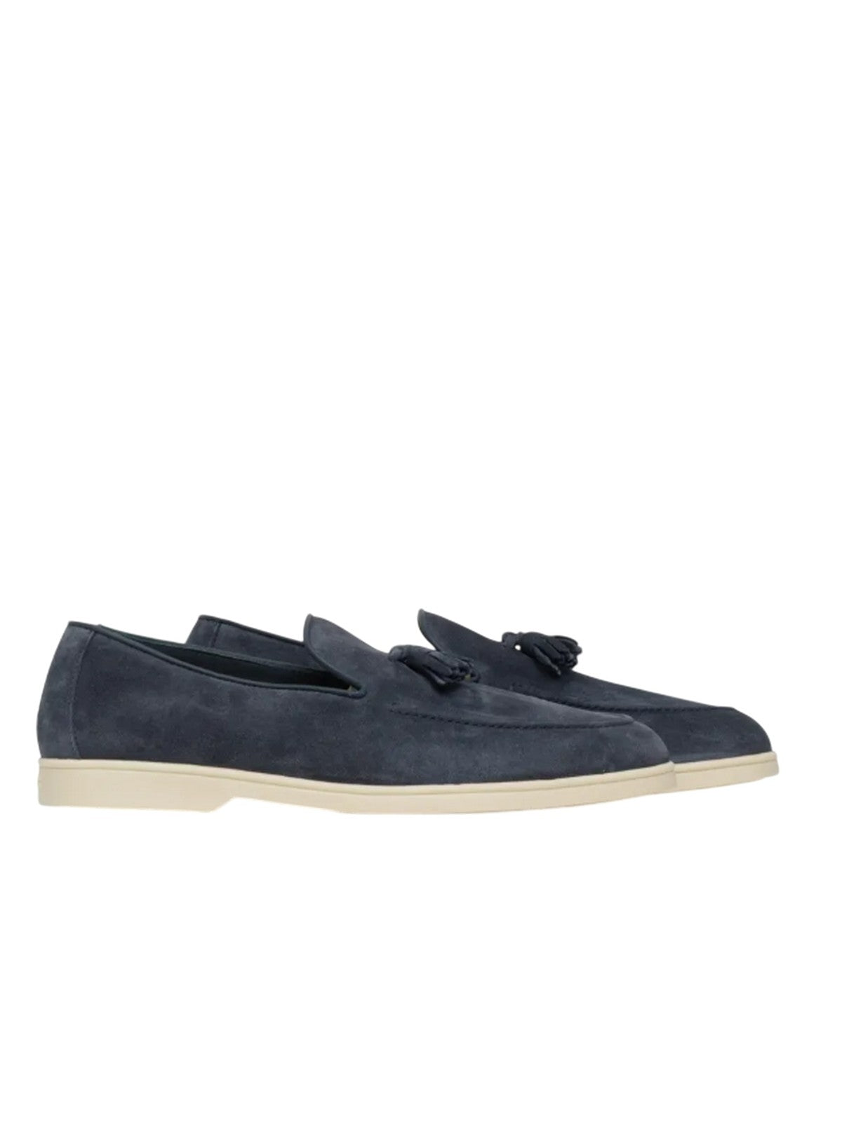 Mocassini man Doucal's - feel moc night mink tank - blue