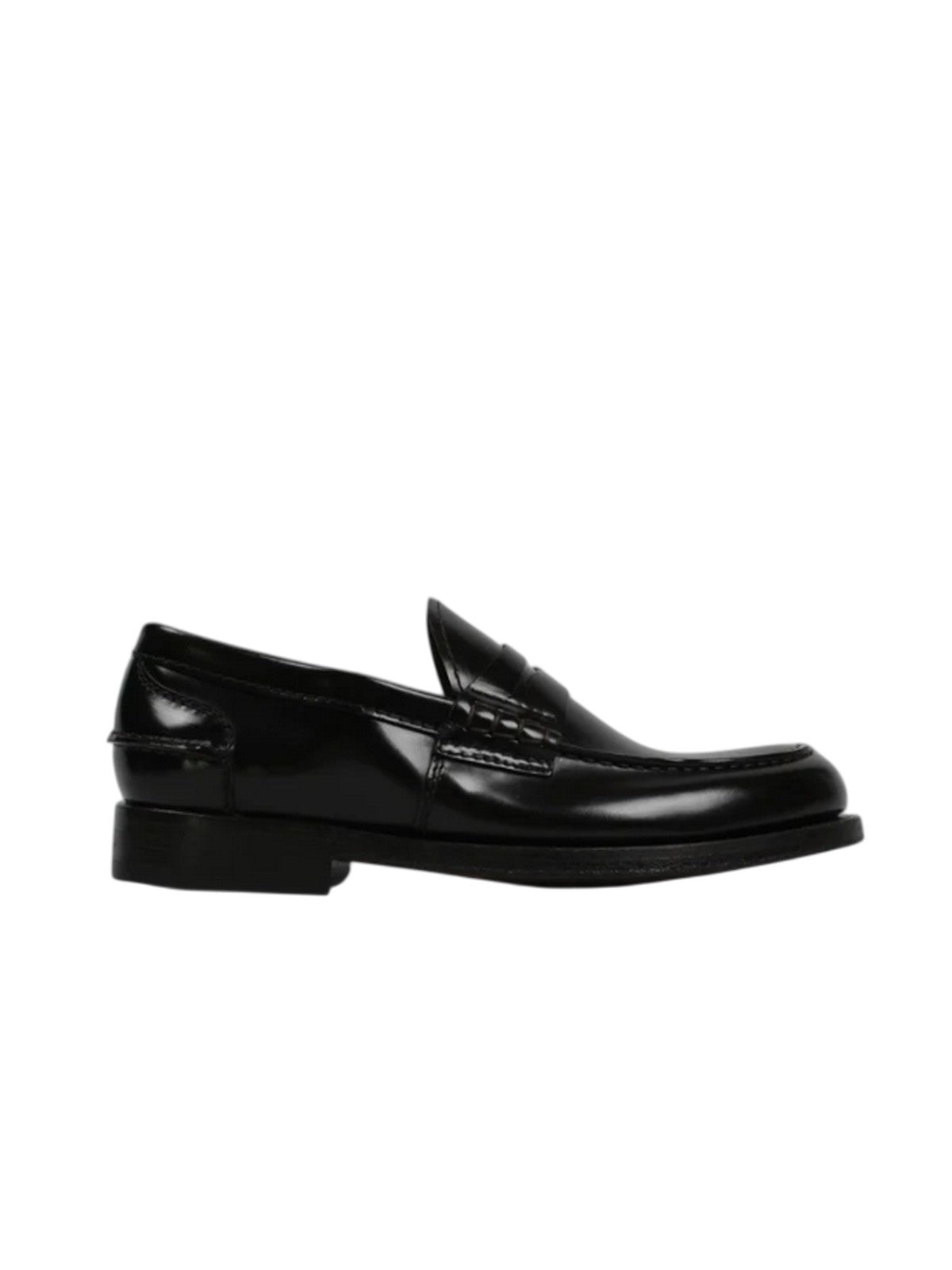 shoes stringed low man Green George - polished 97 wash/flat cutter - black