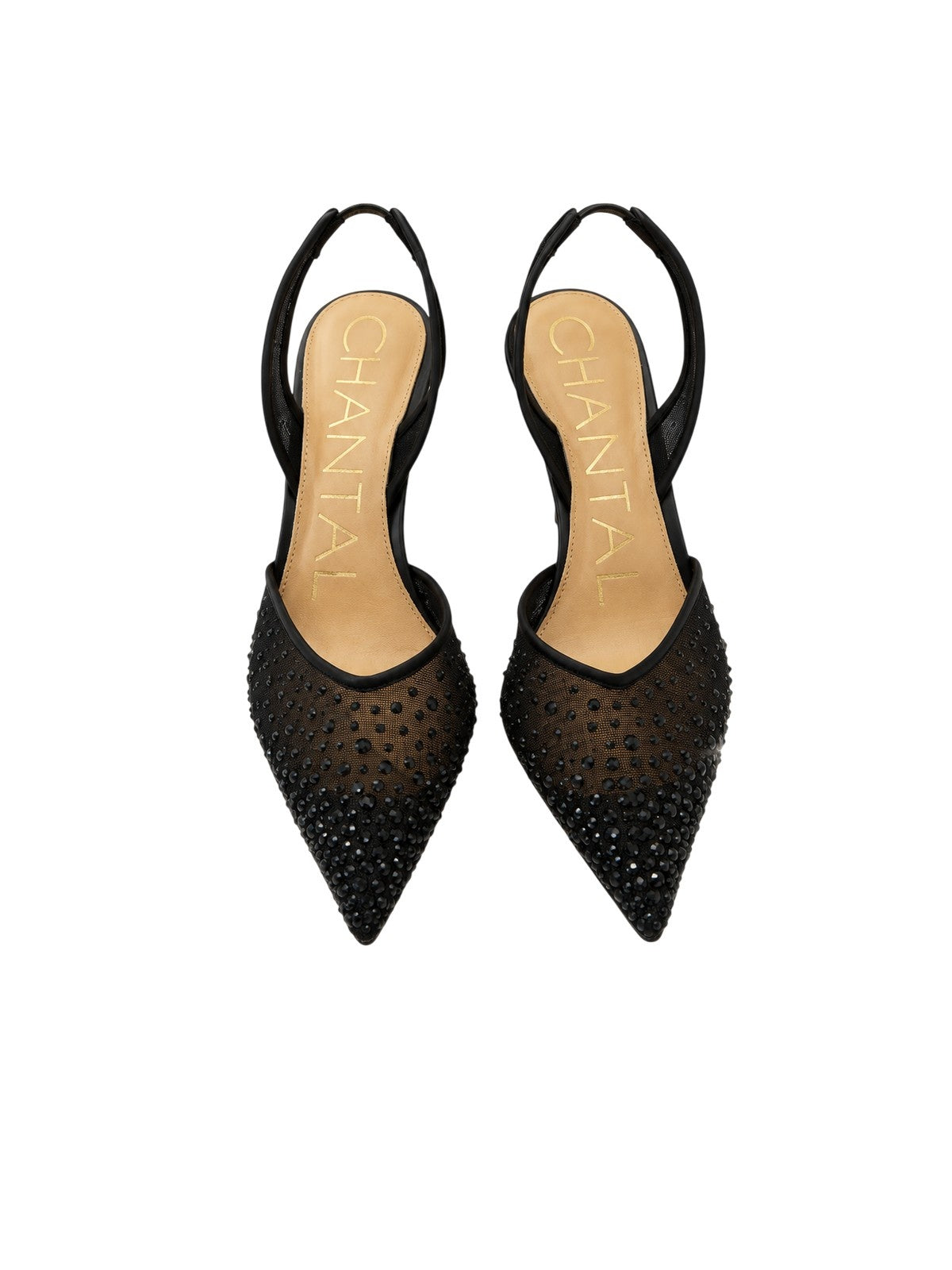 scarpe con tacco donna chantal 1962 - raso blu rete blu - blu