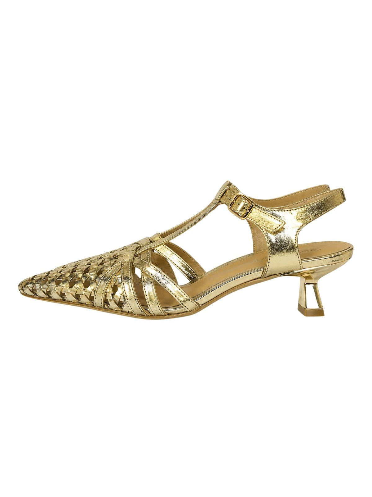 Women's heel shoes Lorenzo Mari - platinum/laminated platinum - gold