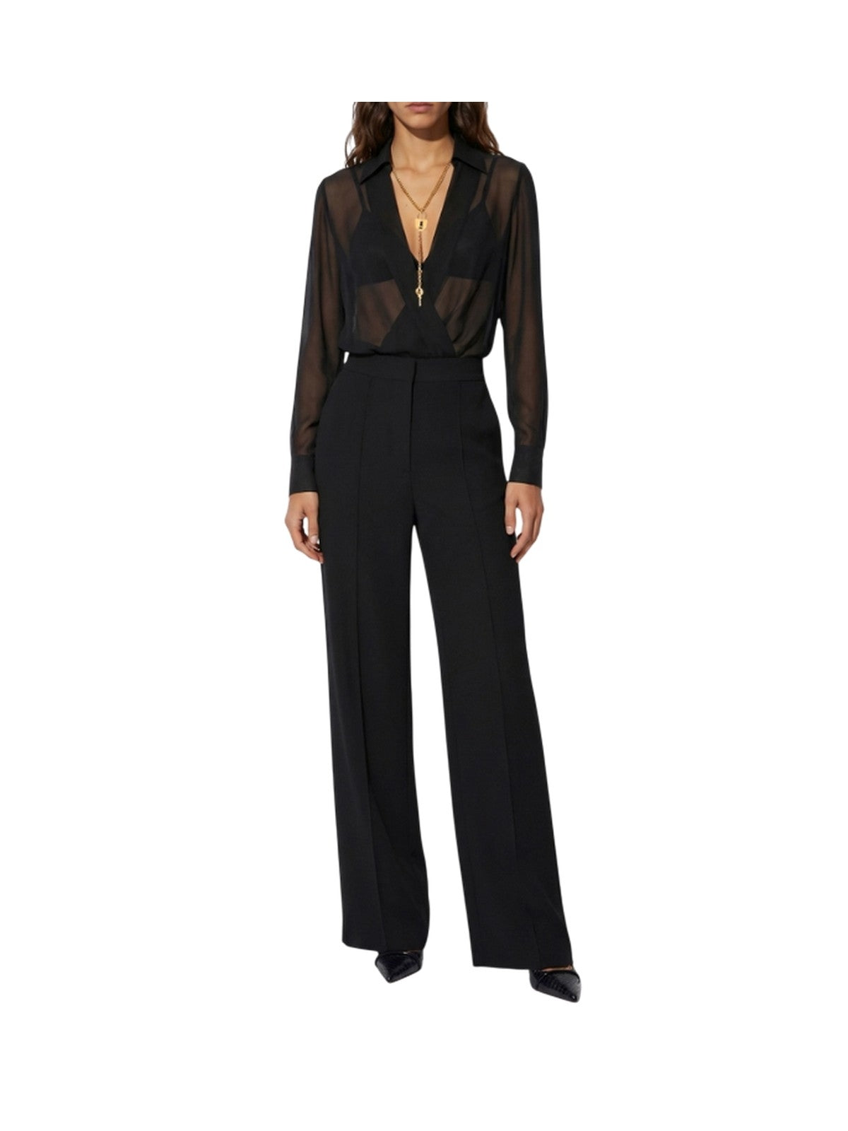 Blouses en hemden vrouw Elisabetta Franchi - body shirt - zwart
