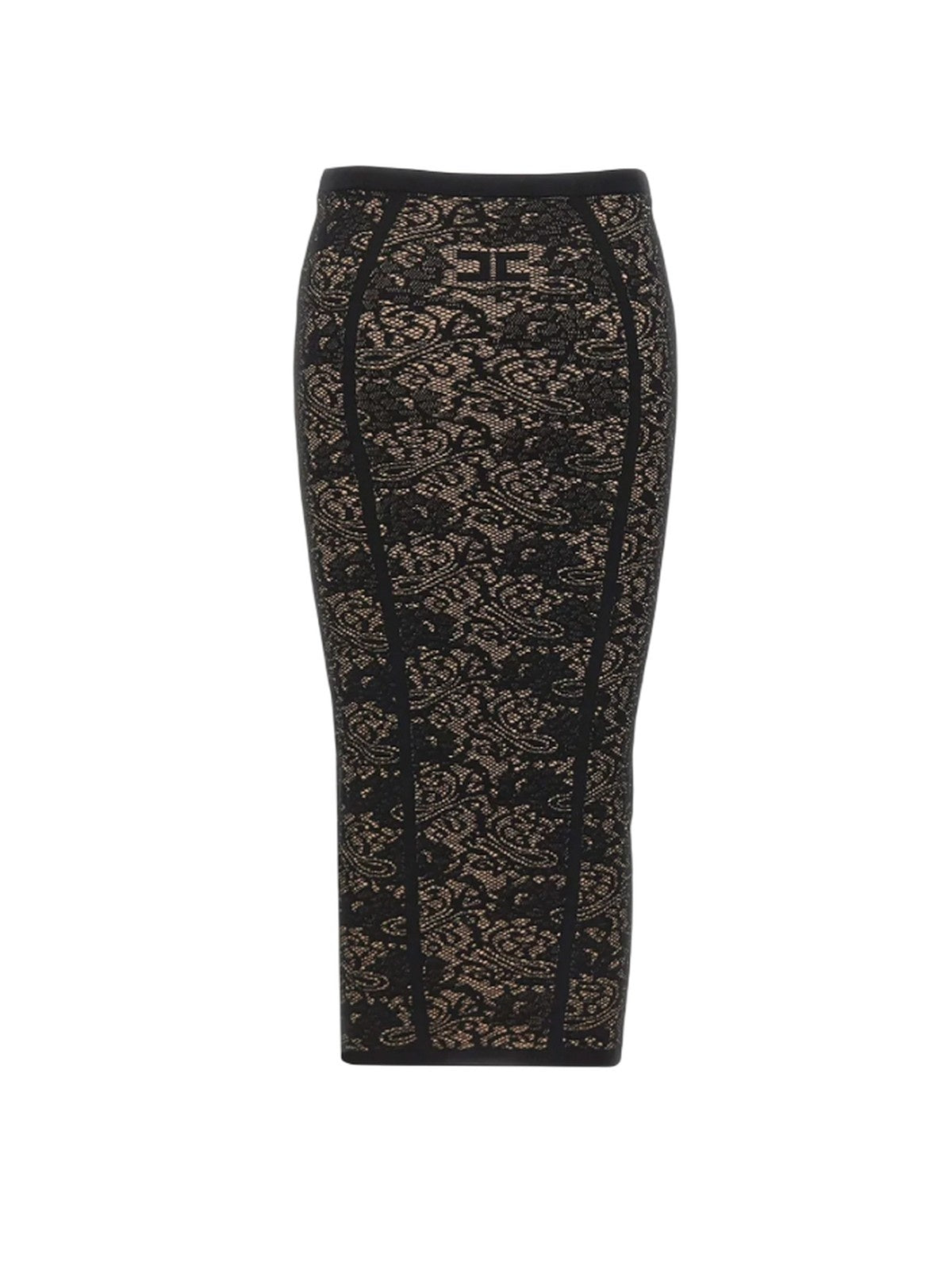 gonne eleganti donna elisabetta franchi - gonna di maglia - nero
