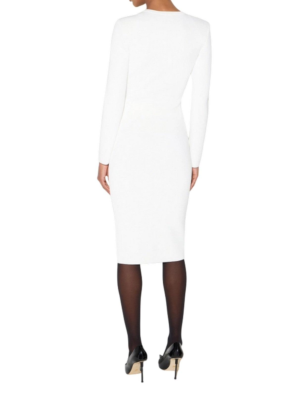 elegante faldas mujer Elisabetta Franchi - falda de punto - marfil