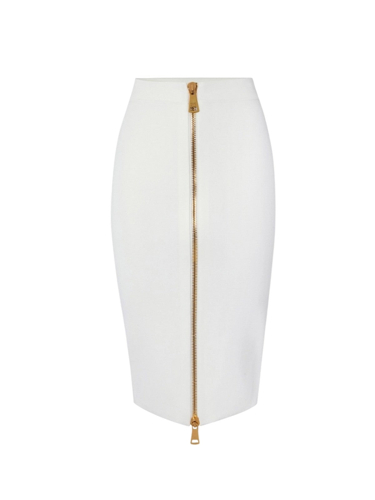 elegante faldas mujer Elisabetta Franchi - falda de punto - marfil