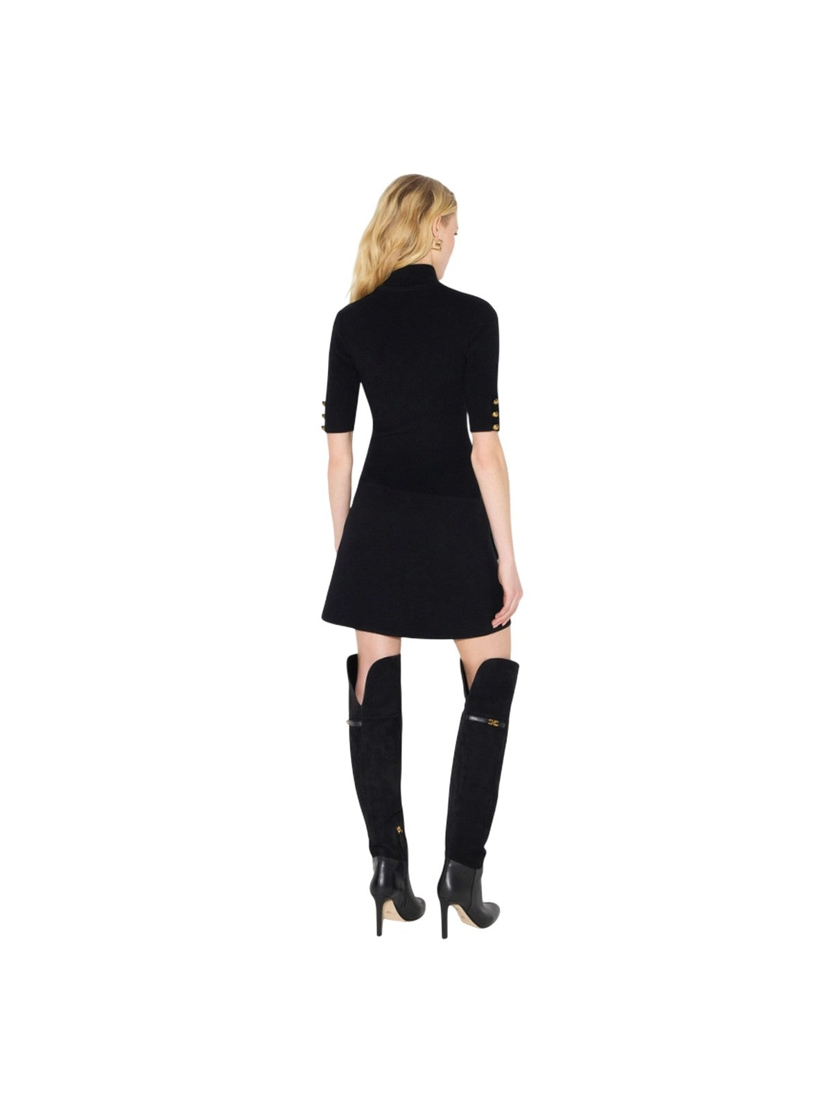 ropa casual mujer Elisabetta Franchi - vestido de punto - negro