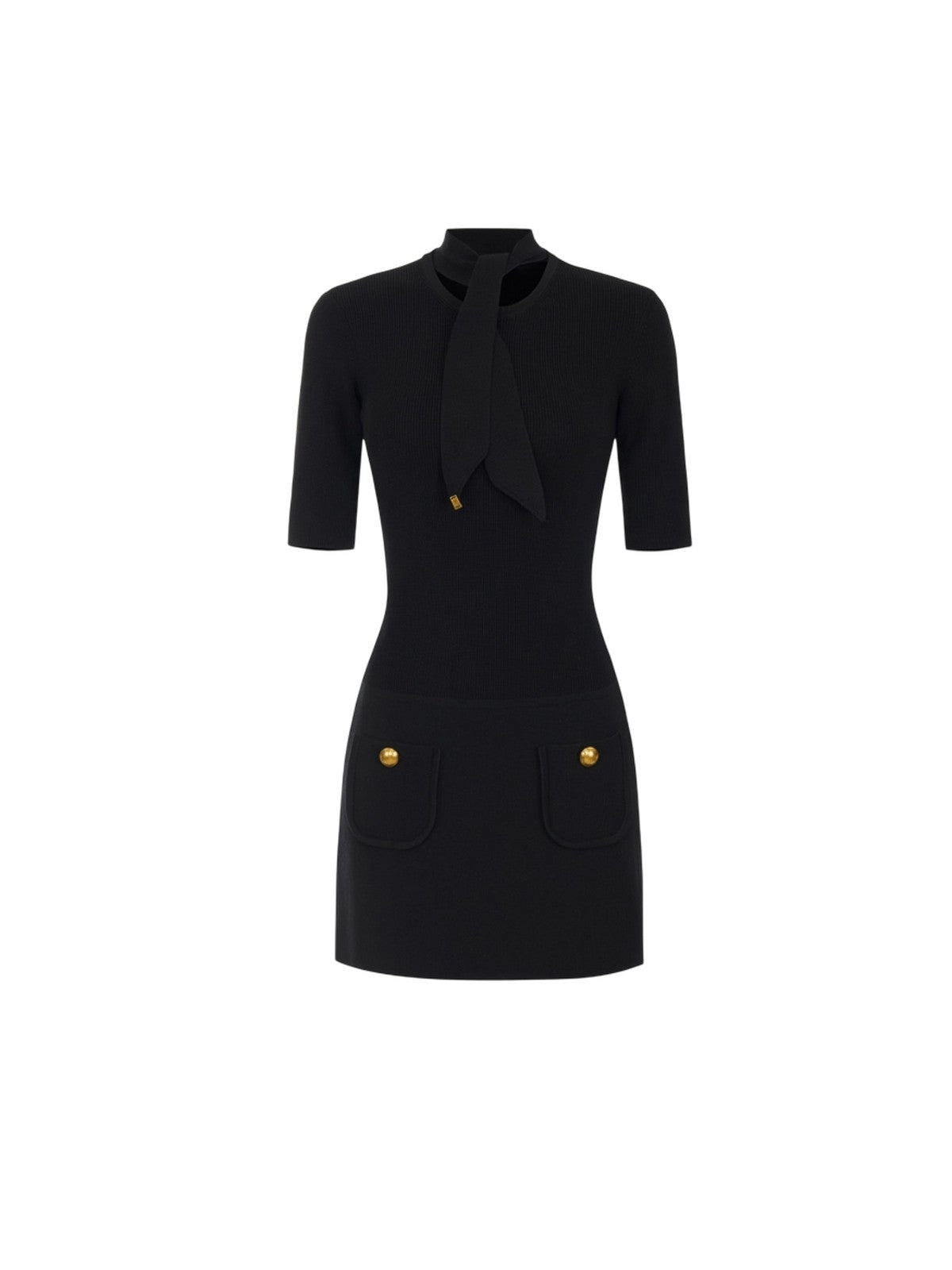 ropa casual mujer Elisabetta Franchi - vestido de punto - negro