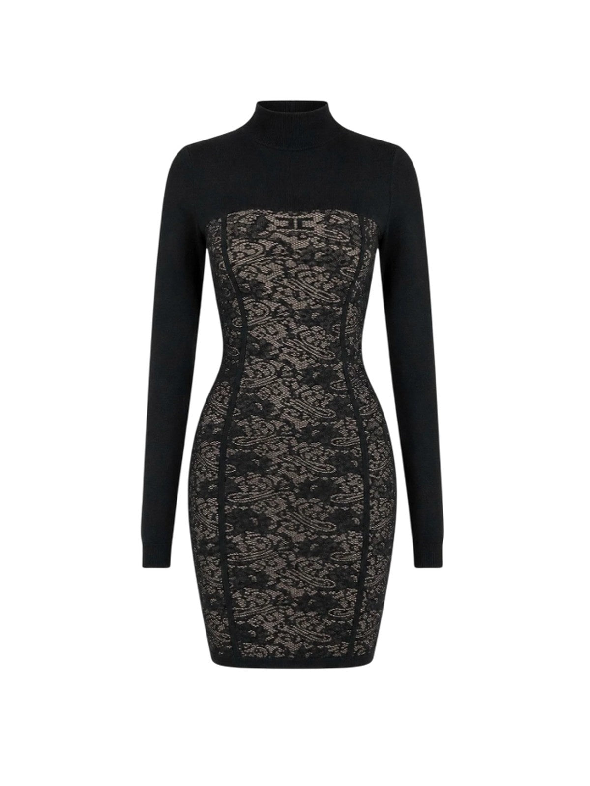 vestidos de noche y ceremonia de mujeres Elisabetta Franchi - vestido de punto - negro