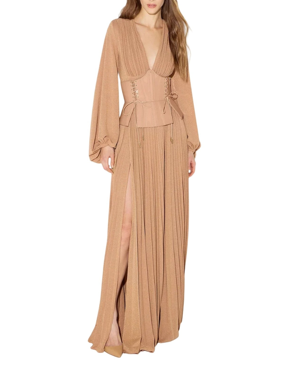 vestiti da sera e cerimonia donna elisabetta franchi - abito donna - beige
