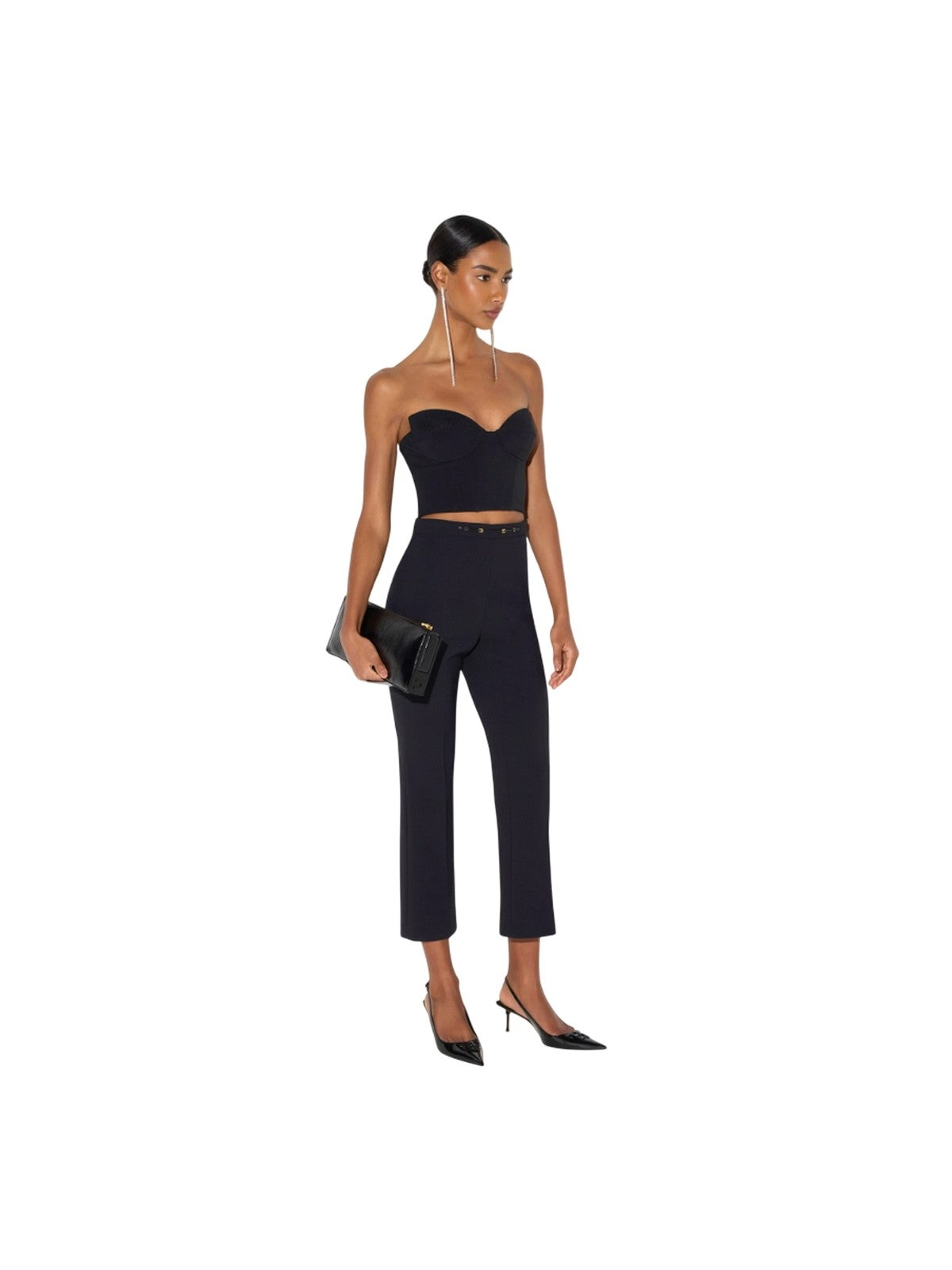 pantaloni donna elisabetta franchi - pantalone - nero