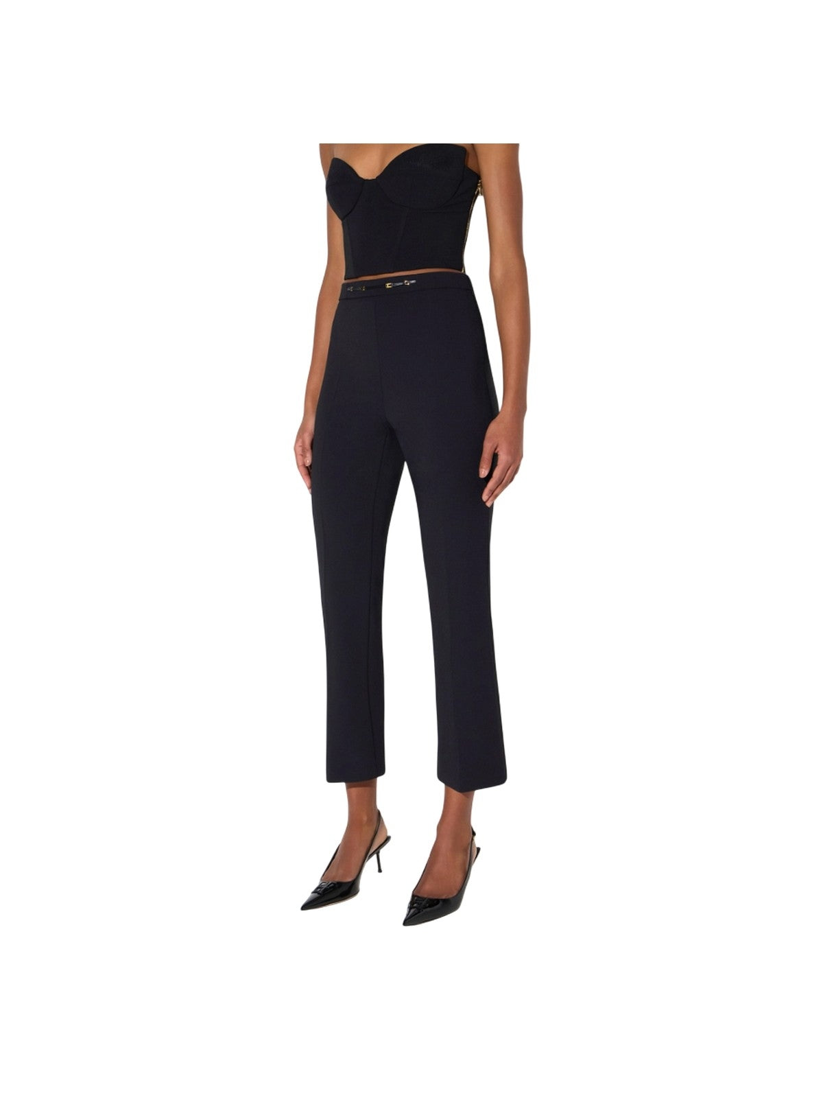 pantaloni donna elisabetta franchi - pantalone - nero