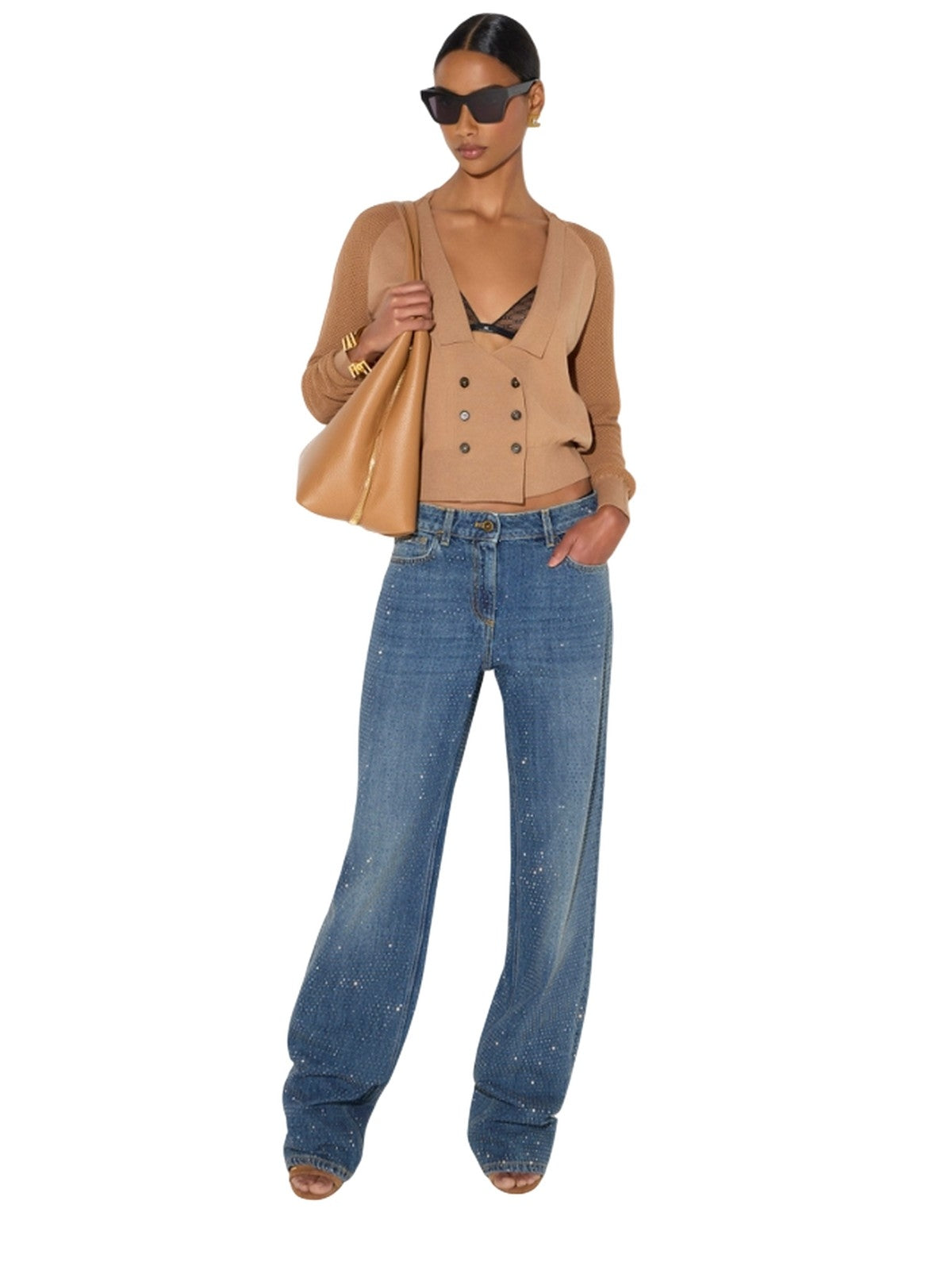 Women's trousers Elisabetta Franchi - pants mod jeans - blue