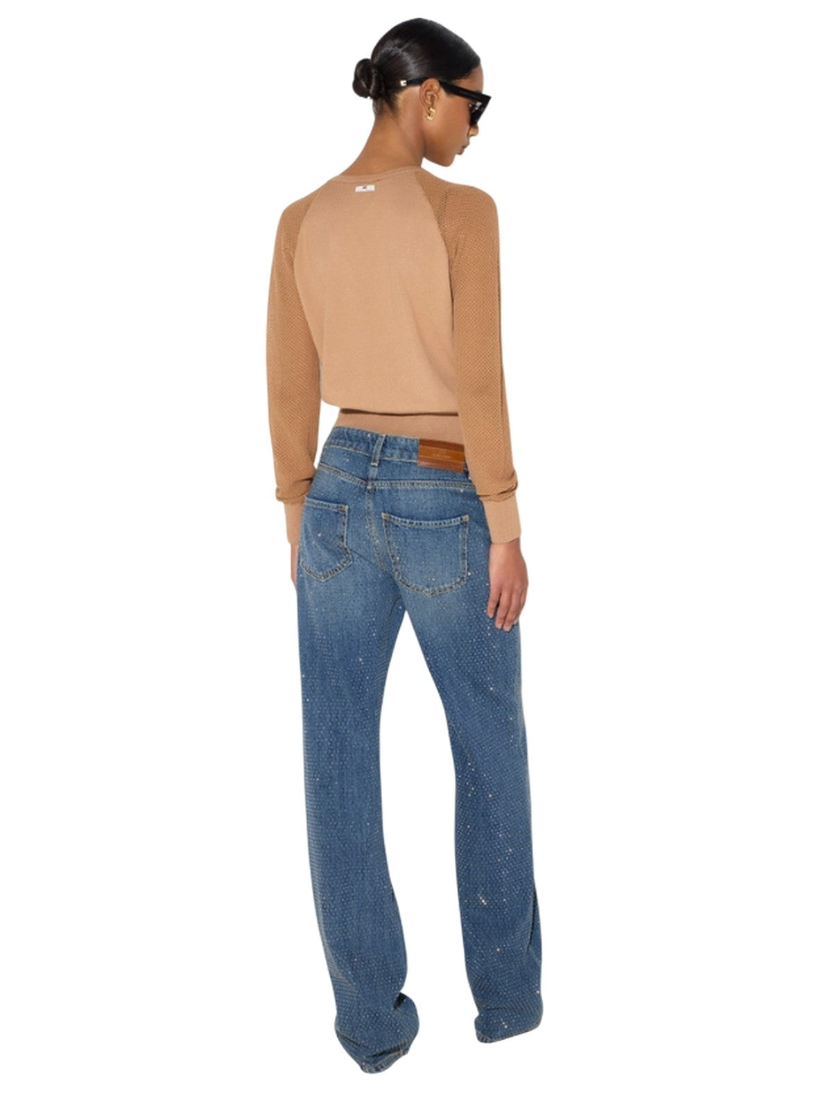 Women's trousers Elisabetta Franchi - pants mod jeans - blue
