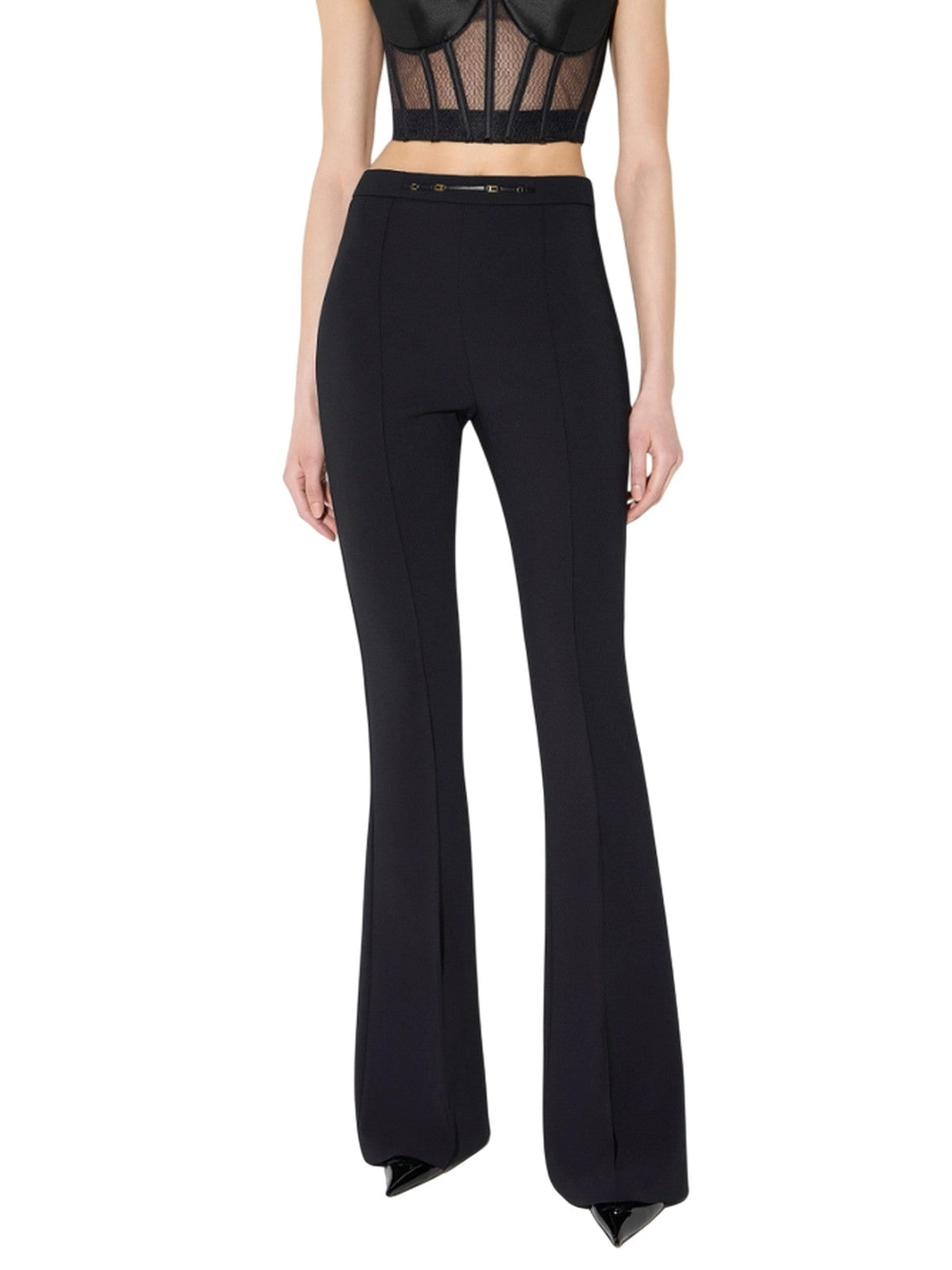 pantaloni donna elisabetta franchi - pantalone - nero