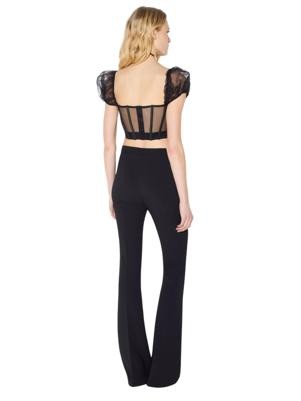 pantaloni donna elisabetta franchi - pantalone - nero