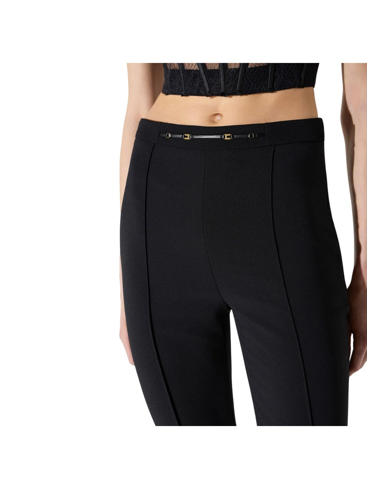 pantaloni donna elisabetta franchi - pantalone - nero