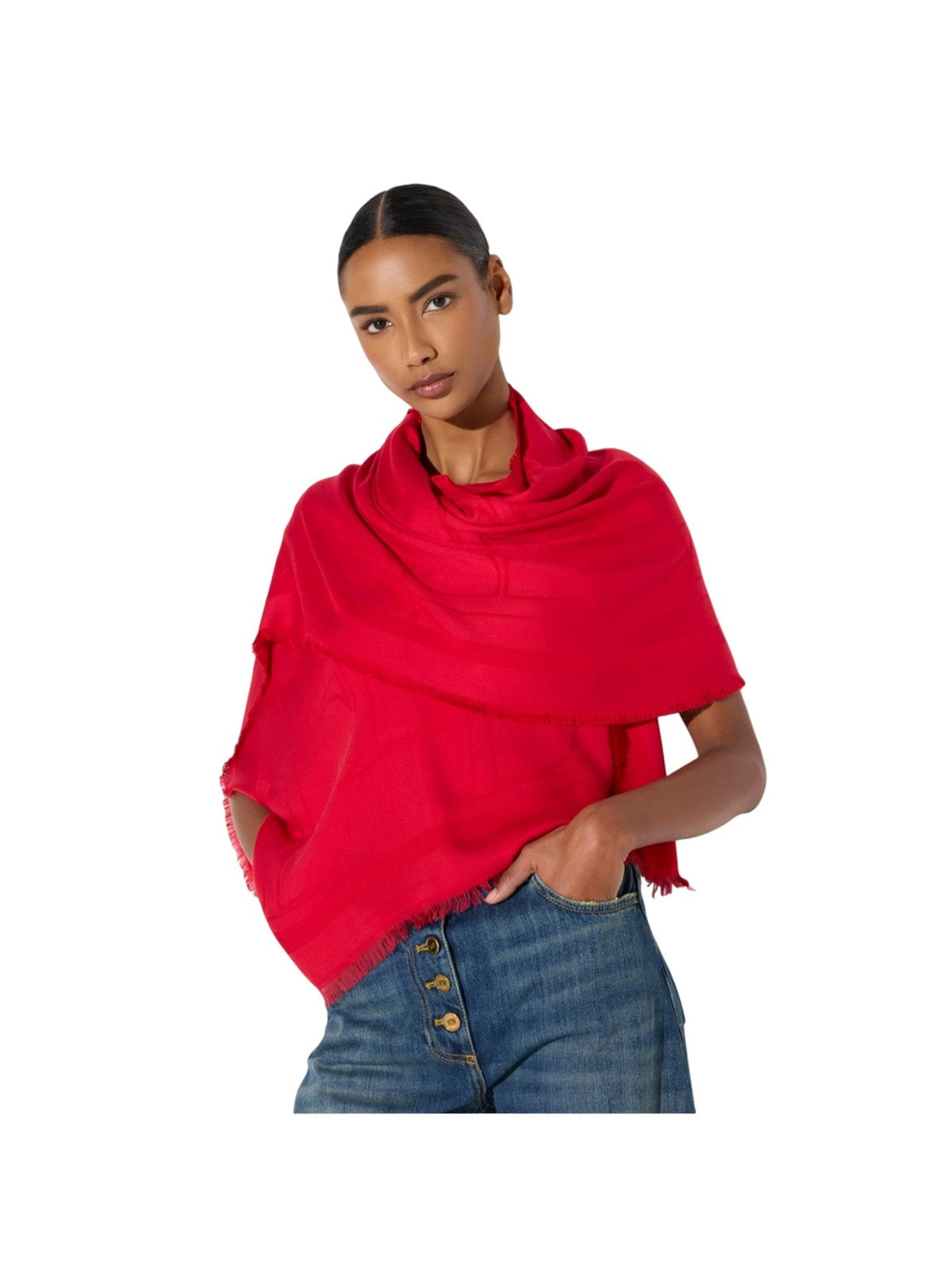bufandas mujer Elisabetta Franchi - bufanda roja