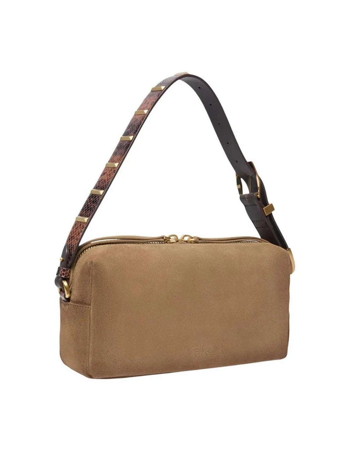 esposa Pinko - Trittico suede bauletto - marrón