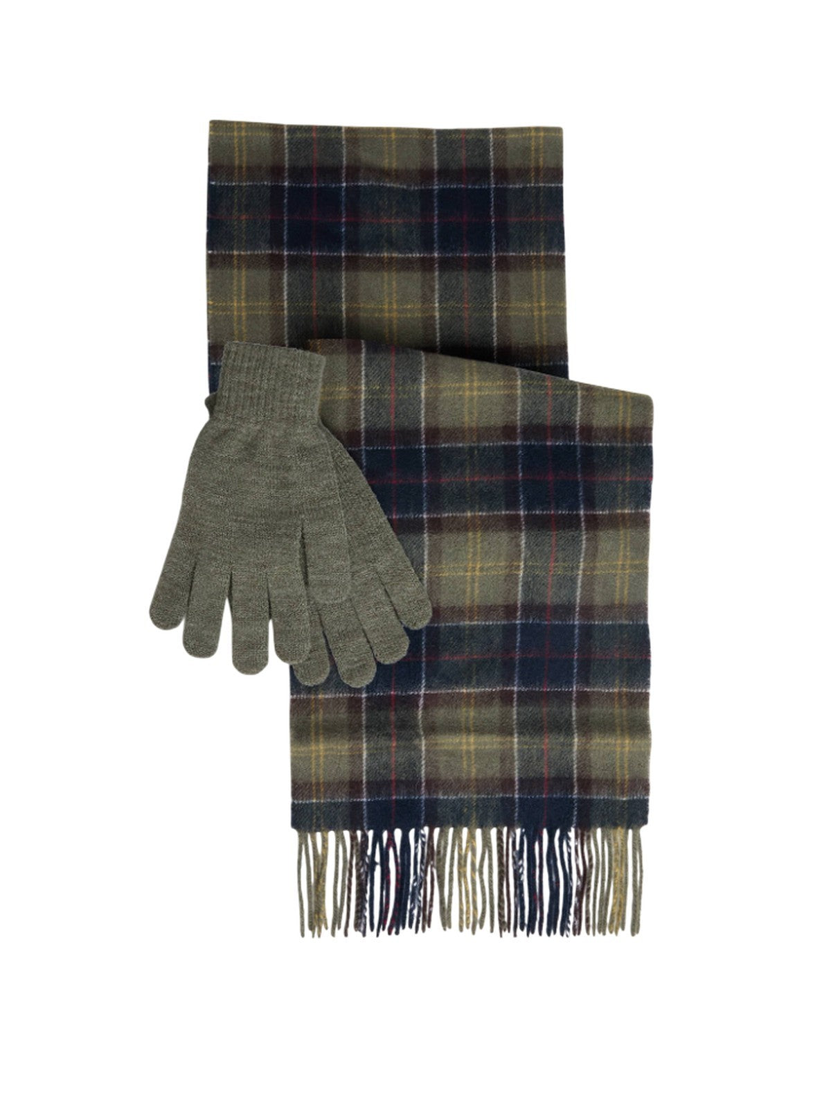 Autres (accessoires) Barbour International - écharpe tartane & cadeau glove - olive