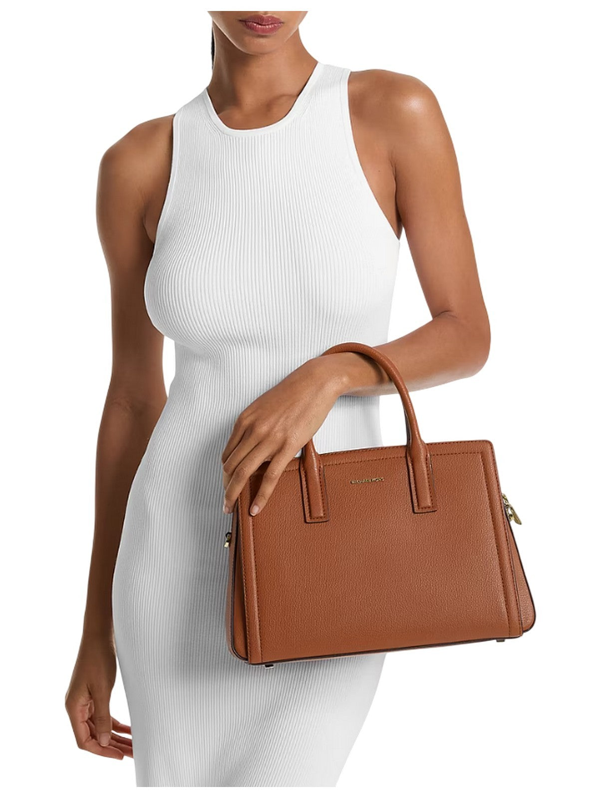 Women Handbags Michael Kors - md satchel - camel