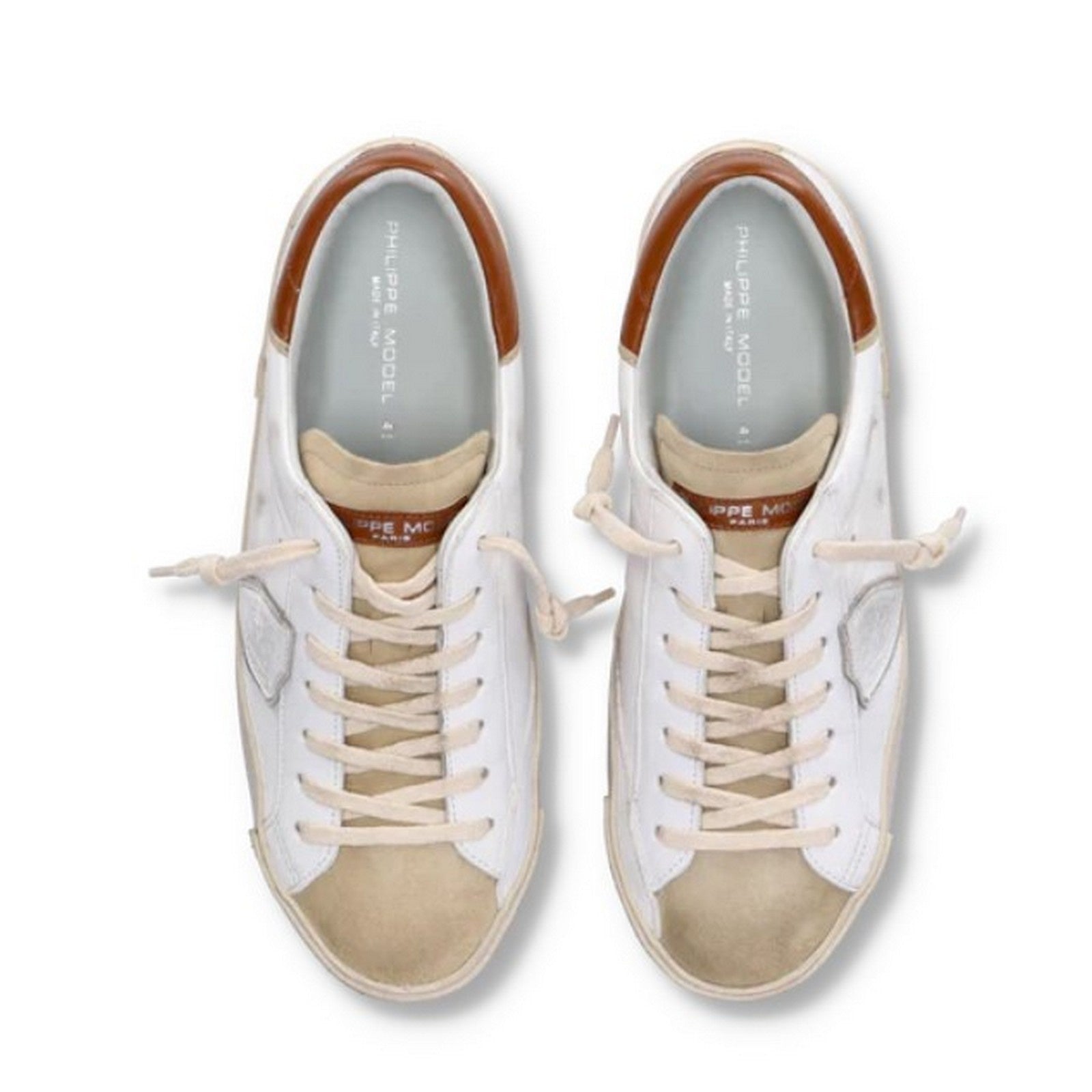 sneaker uomo philippe model - prsx low man - beige