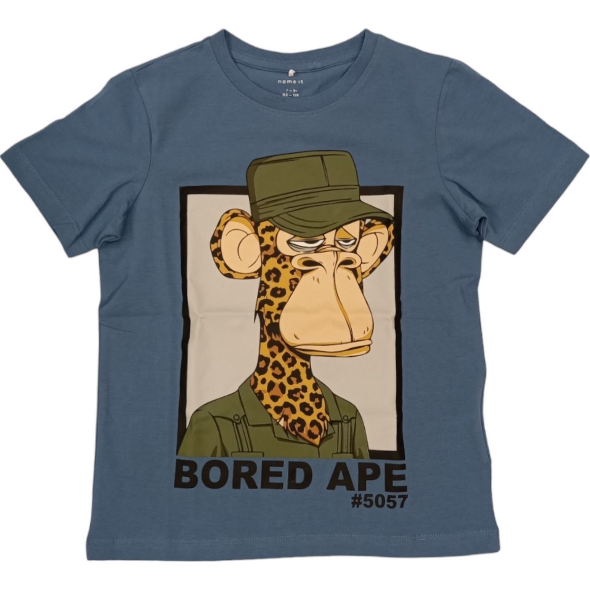 Name It - T-shirt Azzurra Con Scimmia 13232197 - Foto 4 di 6