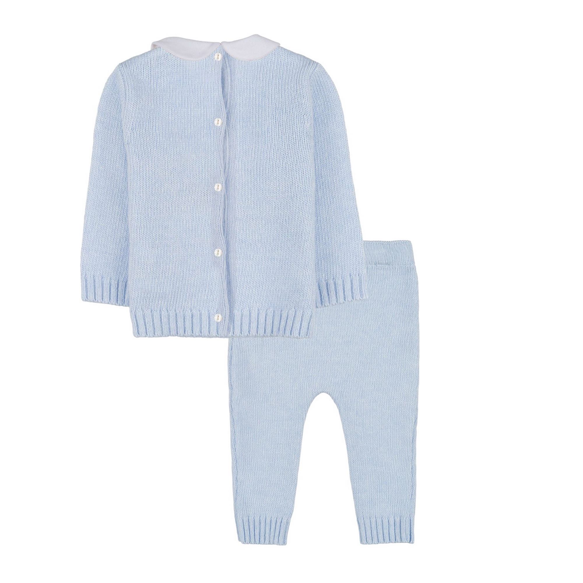 Nanan - Jumpsuit 2 pcs. Celeste Filo C/Borso I24019 - Picture 7 of 10