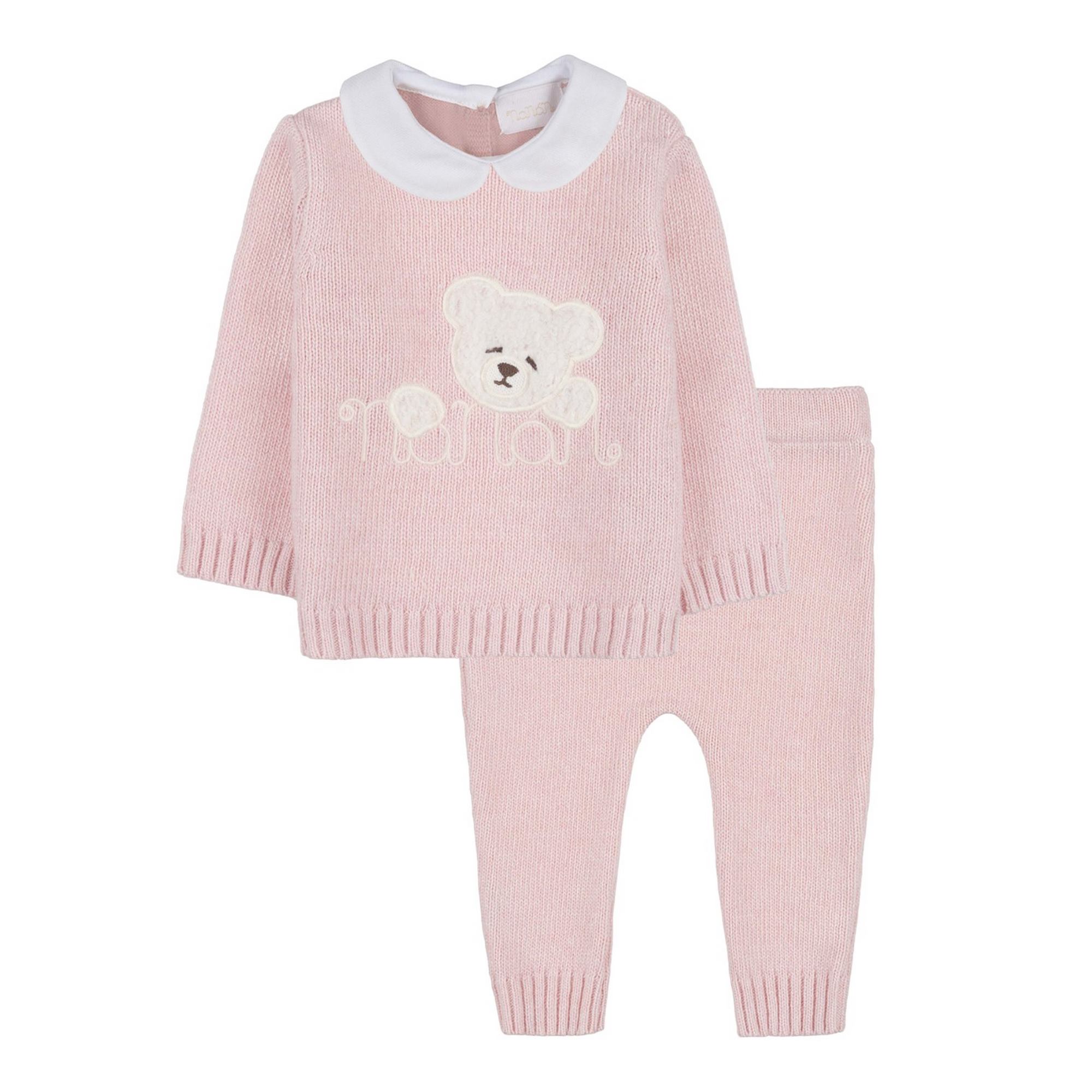 Nanan - Tutina 2 Pezzi Rosa In Filo C/orso I24019 - Picture 6 of 10