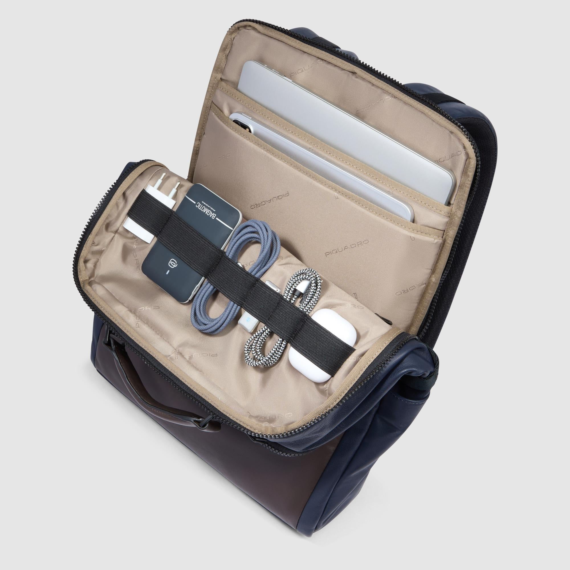 Rucksack PC und iPad Man Piquadro CA4818AP-BLUTM Mehrfarbig
