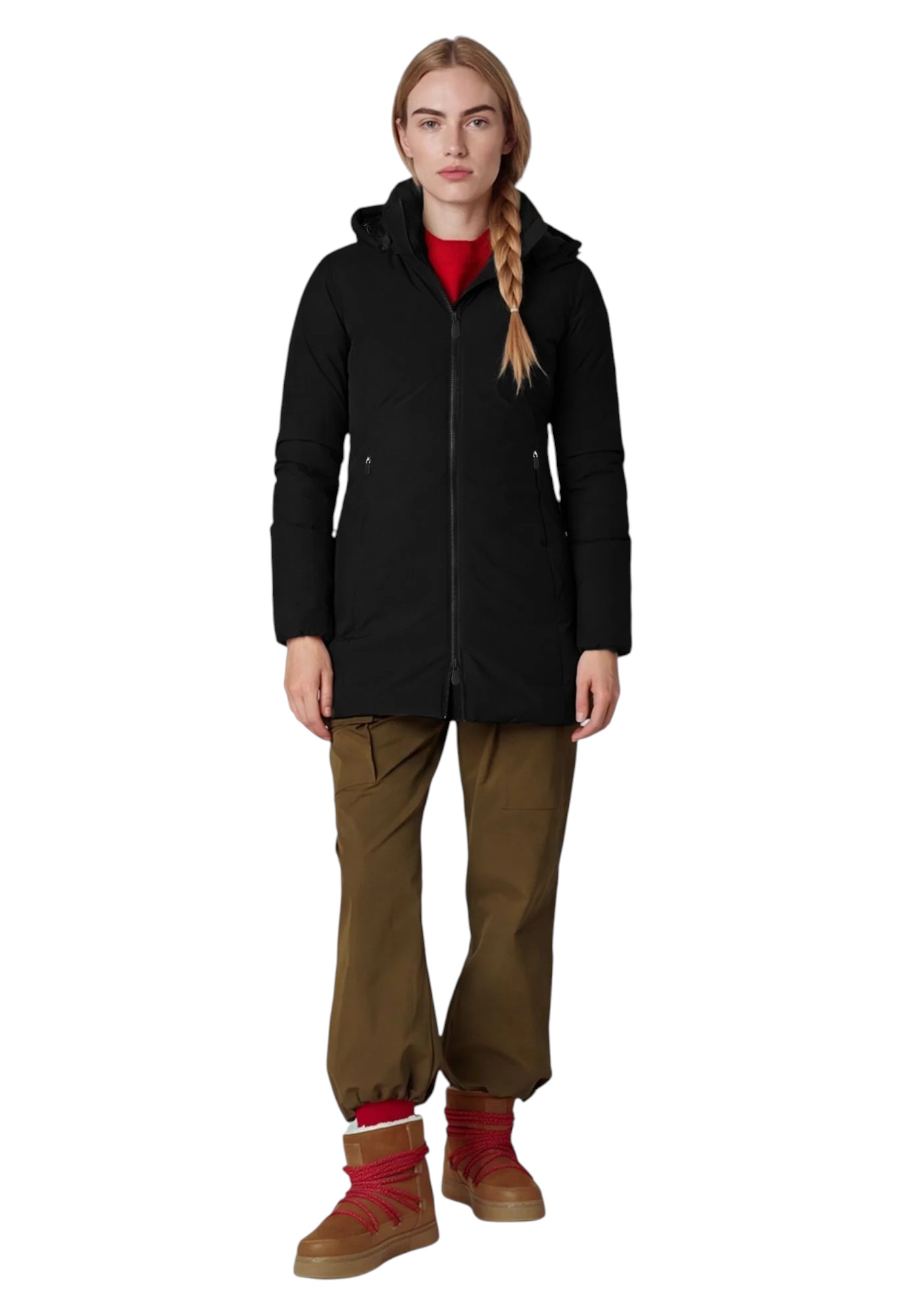 Down jacket 3/4 Woman Save The Duck d40060w-ne Rachel.