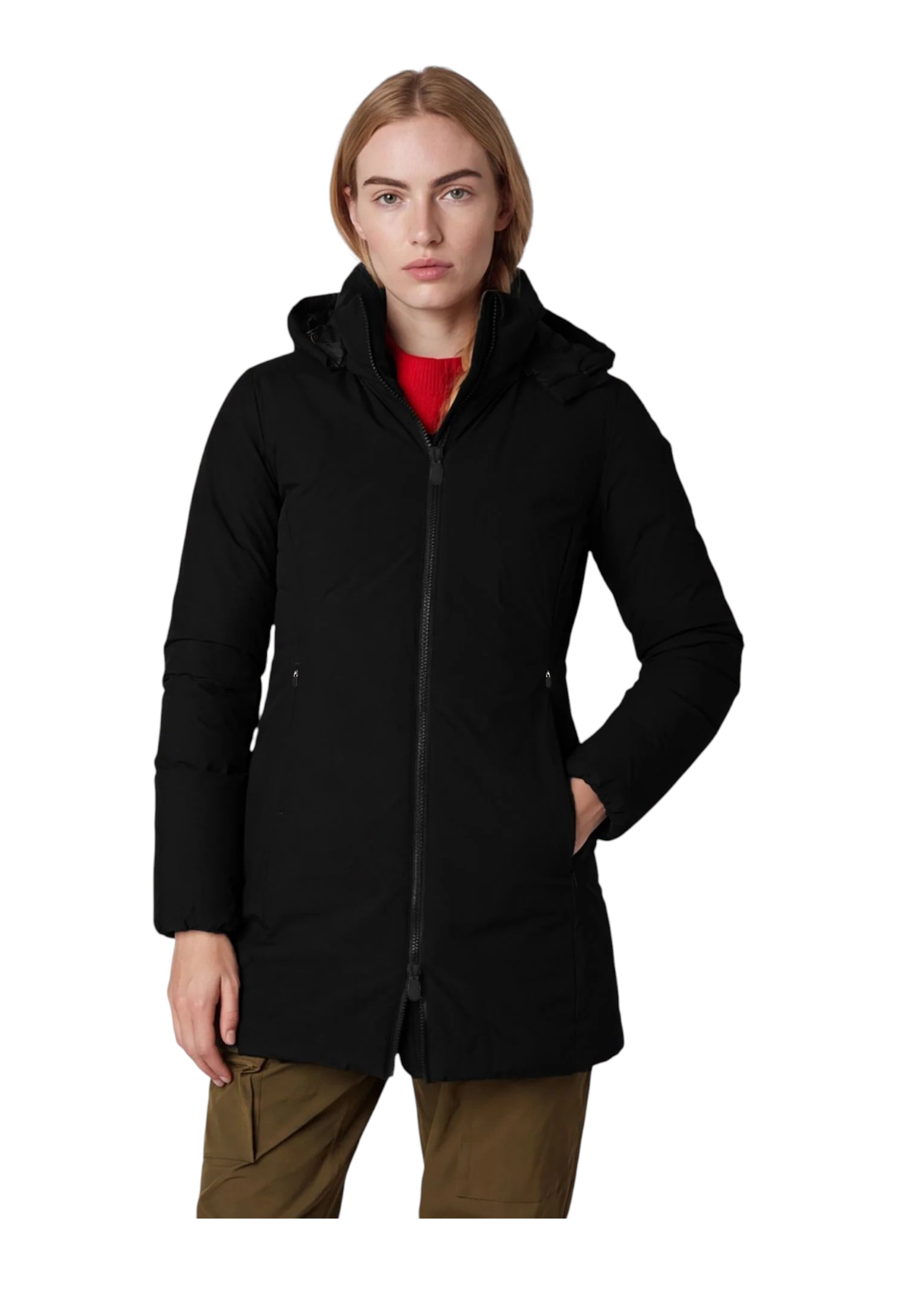 Down jacket 3/4 Woman Save The Duck d40060w-ne Rachel.