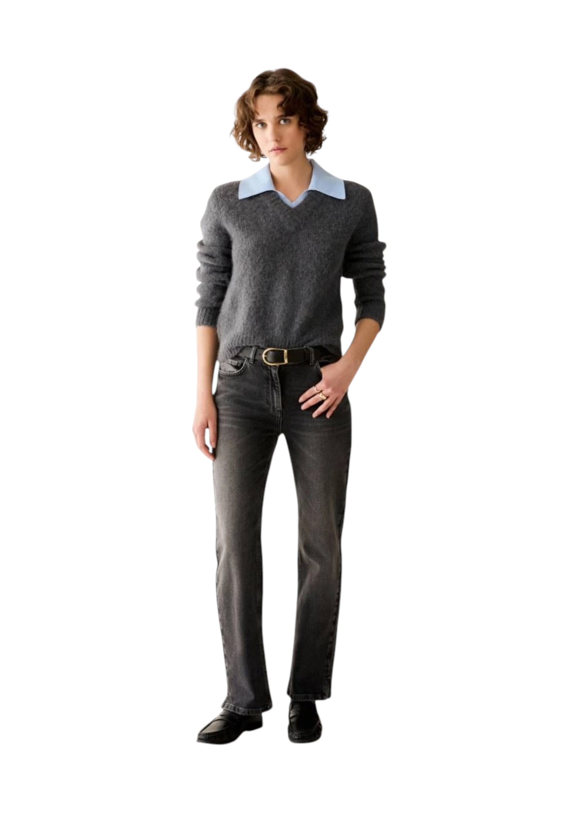 Women's Denim Pants Penny Black pbbregular-003
