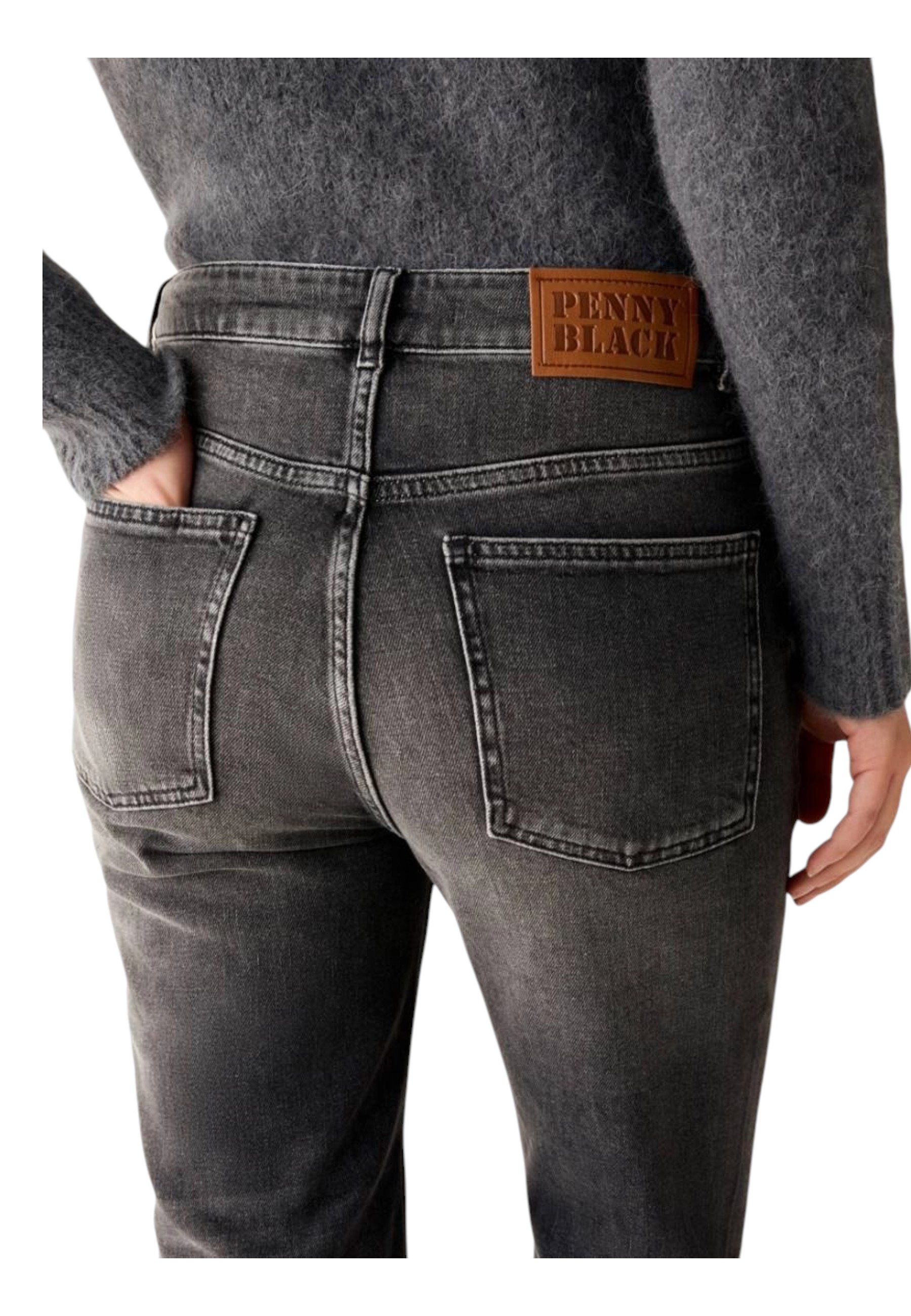 Women's Denim Pants Penny Black pbbregular-003