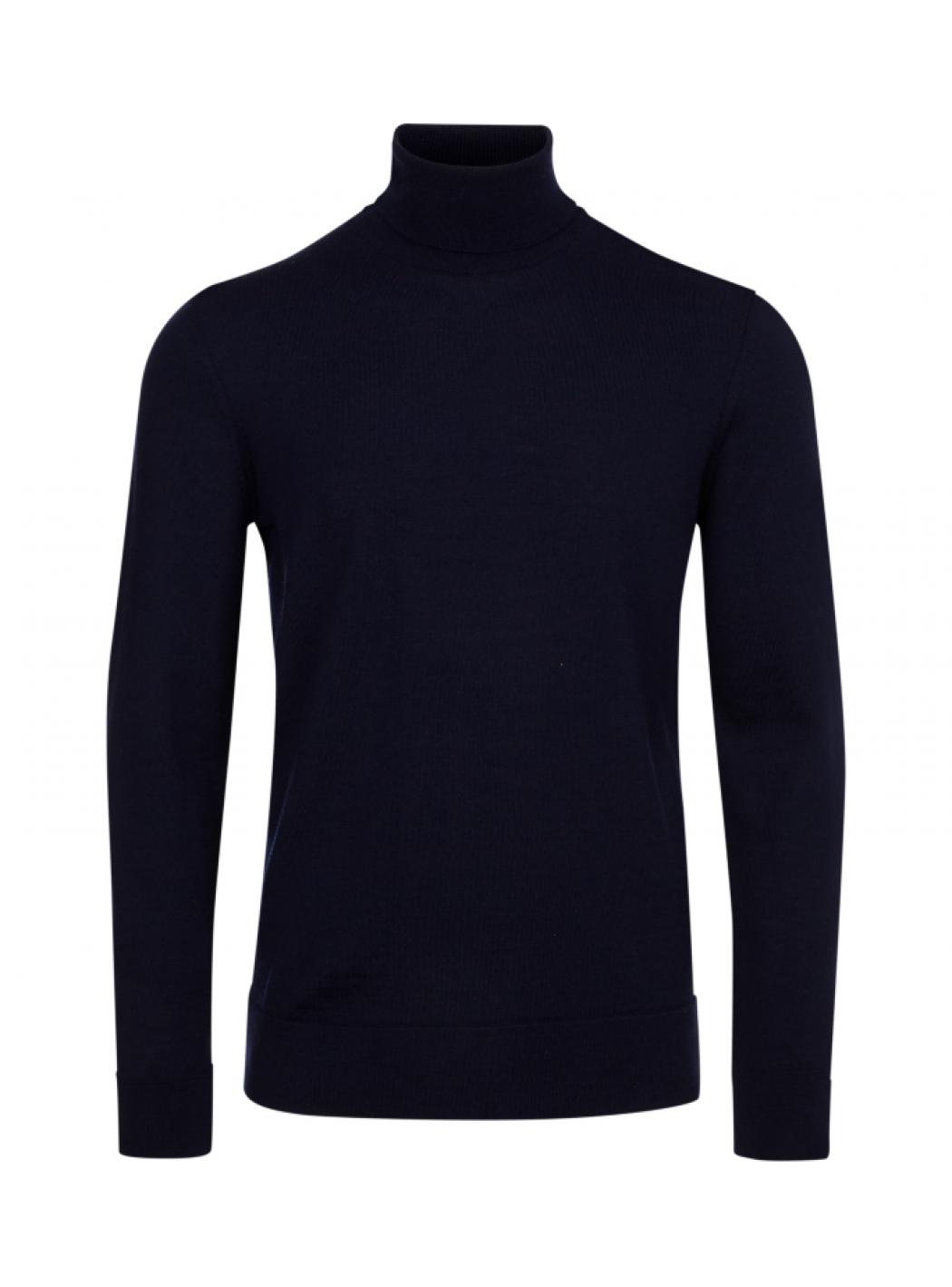 Calvin Klein - Superior Wolle Schildkröte Hals Lupetto K102751 BLACK