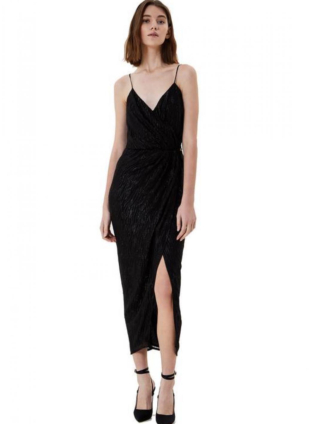 Liu Jo - Lungo Chiffon Bretellina Scoll Incrocio Glitter IA1057T2437-22222