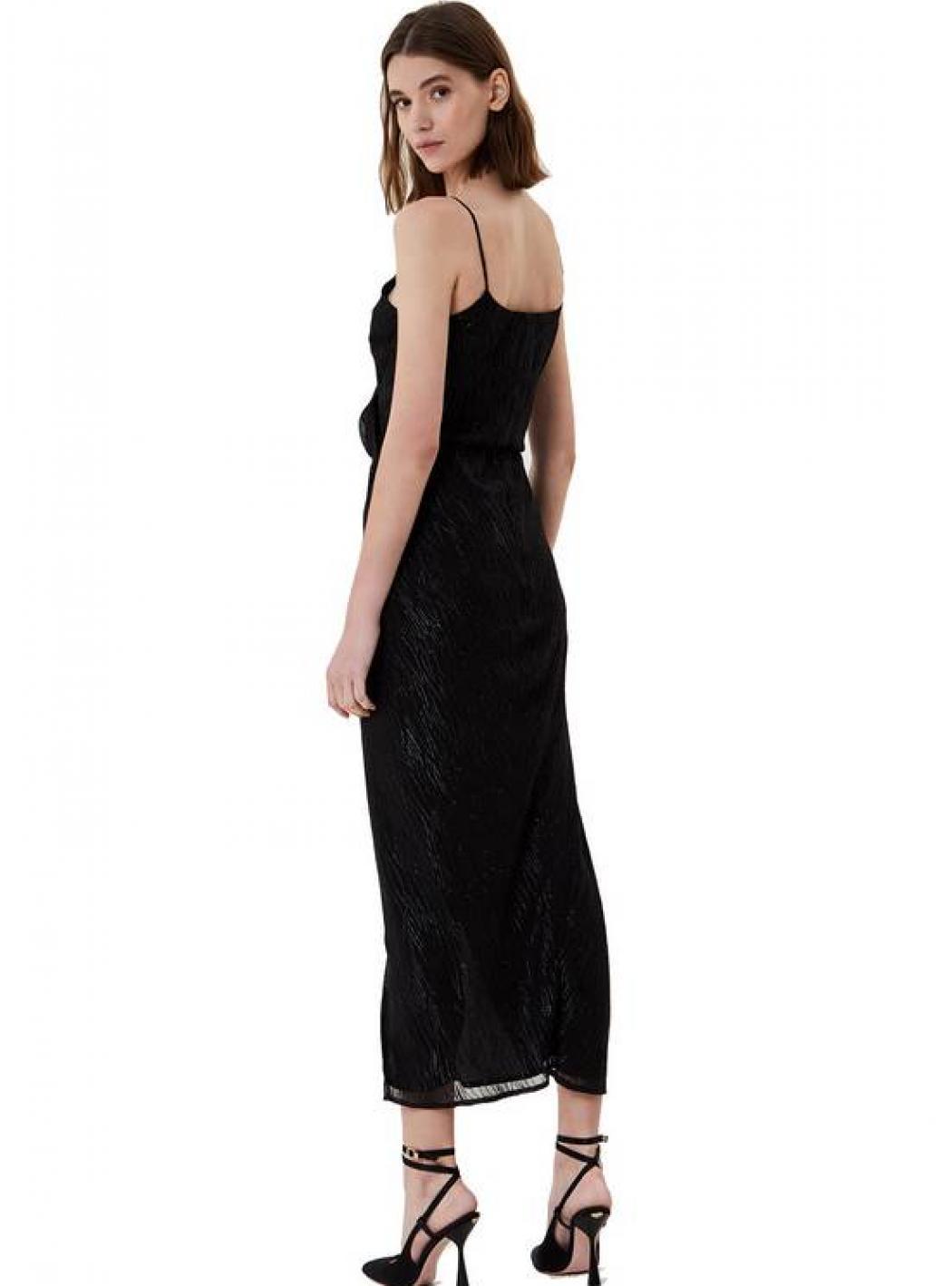 Liu Jo - Lungo Chiffon Bretellina Scoll Incrocio Glitter IA1057T2437-22222
