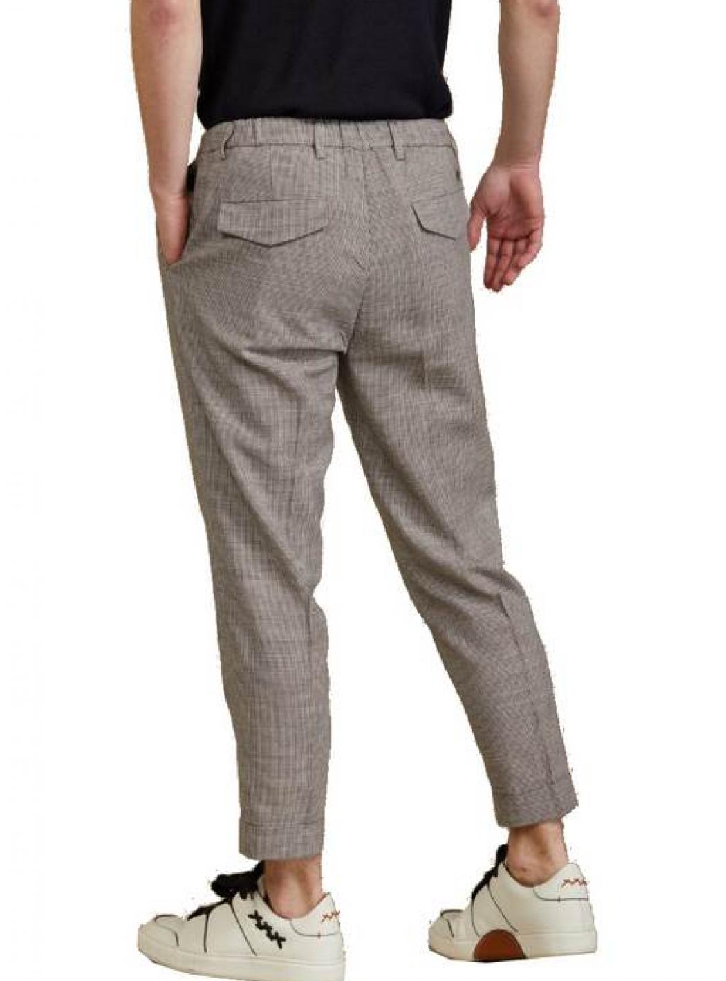 Outfit - Pantalaccio Pince Pied De Poule OF1S2S1P025/434 MORO