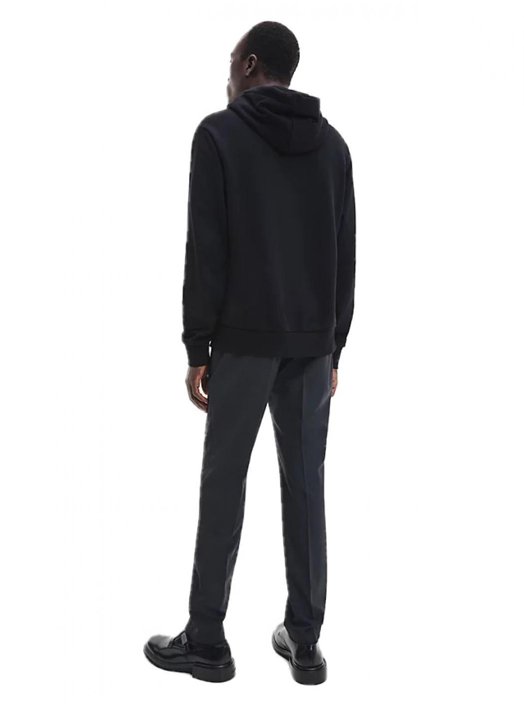 Calvin Klein - Gestreiftes Logo Hoodie mit Kapuze K10K110761 BEH