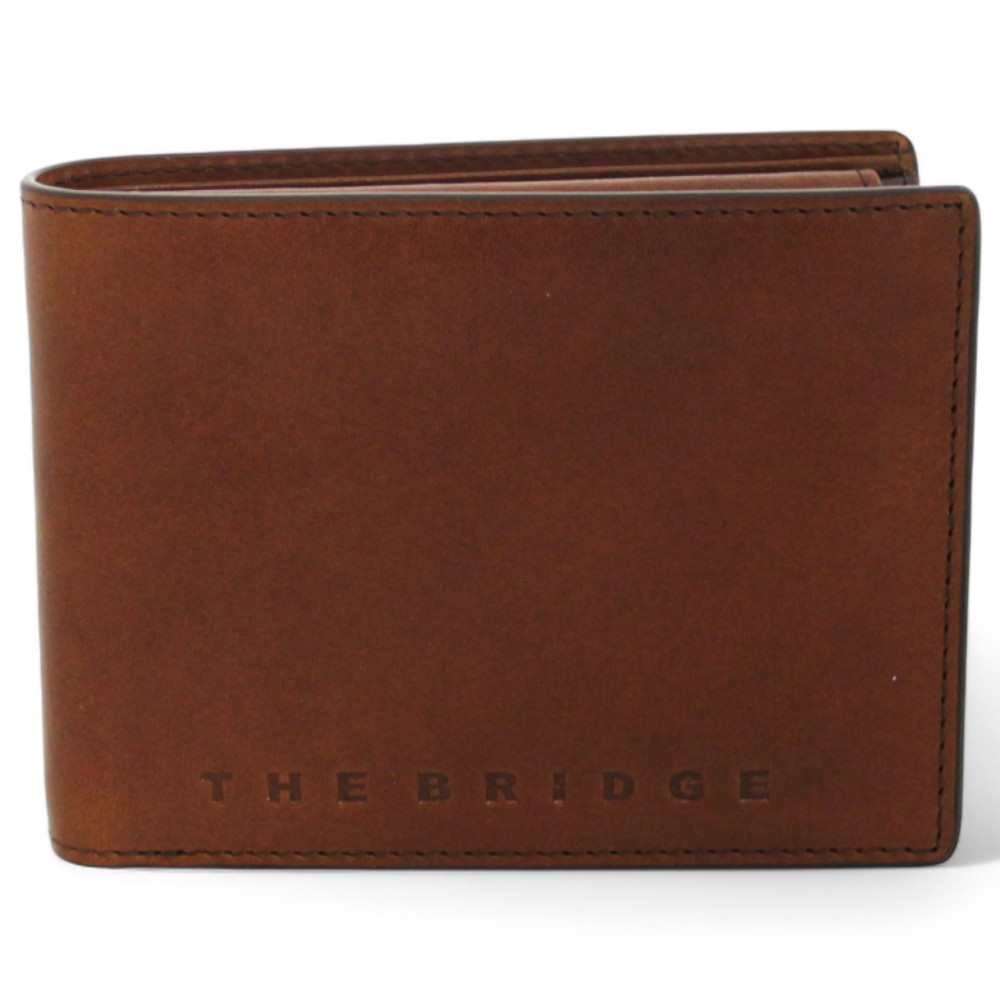 Wallet The Bridge Man Brown Leather - 01403501-1A