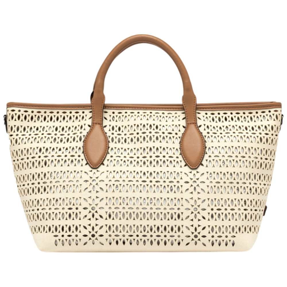 Gianni Chiarini Frauen Mashup Tasche Tuch/Corda/Clay Stoff und Leder