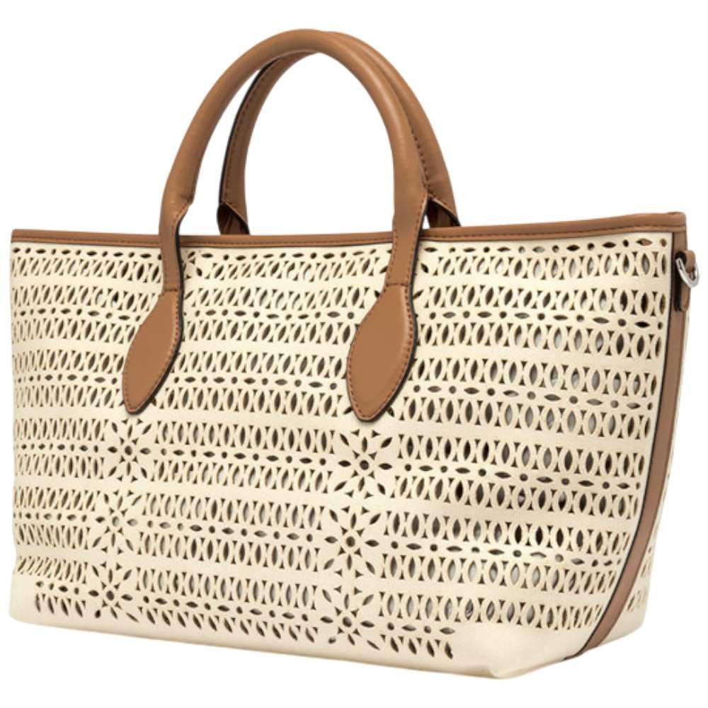 Gianni Chiarini Frauen Mashup Tasche Tuch/Corda/Clay Stoff und Leder