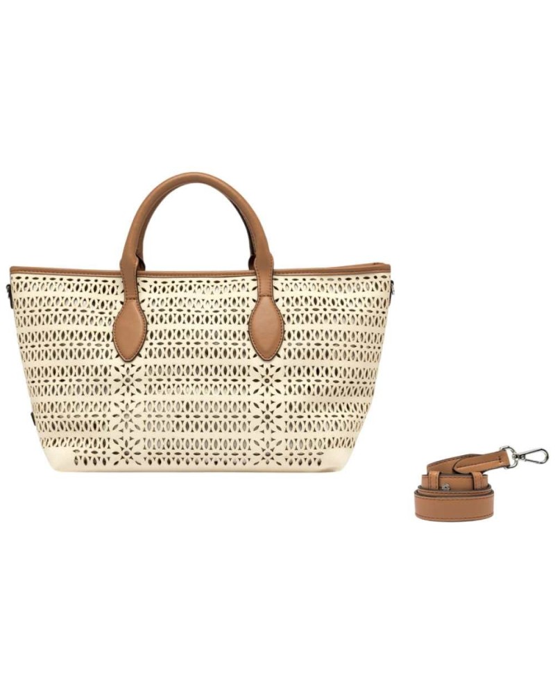 Gianni Chiarini Frauen Mashup Tasche Tuch/Corda/Clay Stoff und Leder