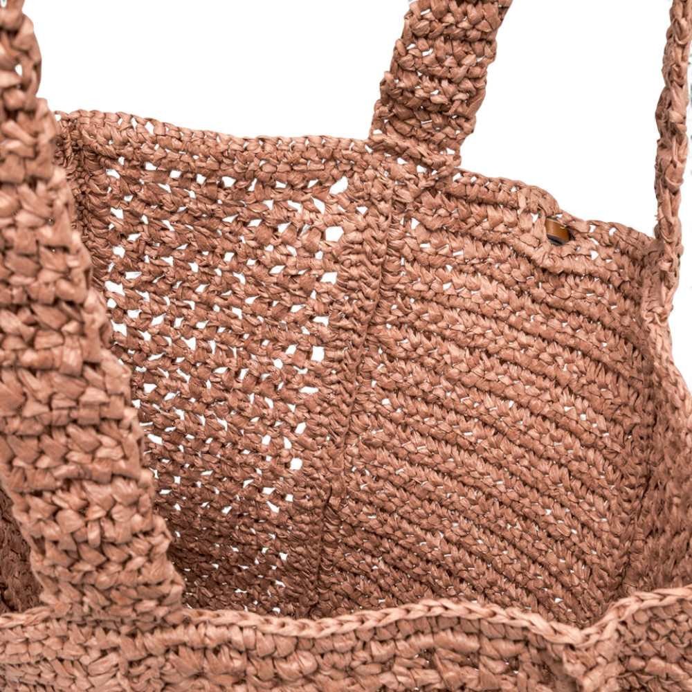 Gianni Chiarini Damen Nefeli Tasche Blush Stoff und Synthetisch