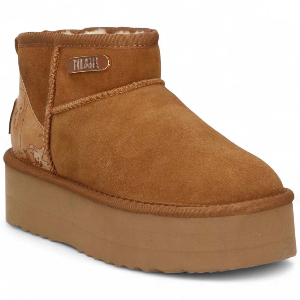 Alviero Martini 1a clase Mujer mitad bota Geo Botas Brown 38 - 1262-417B-0010-38