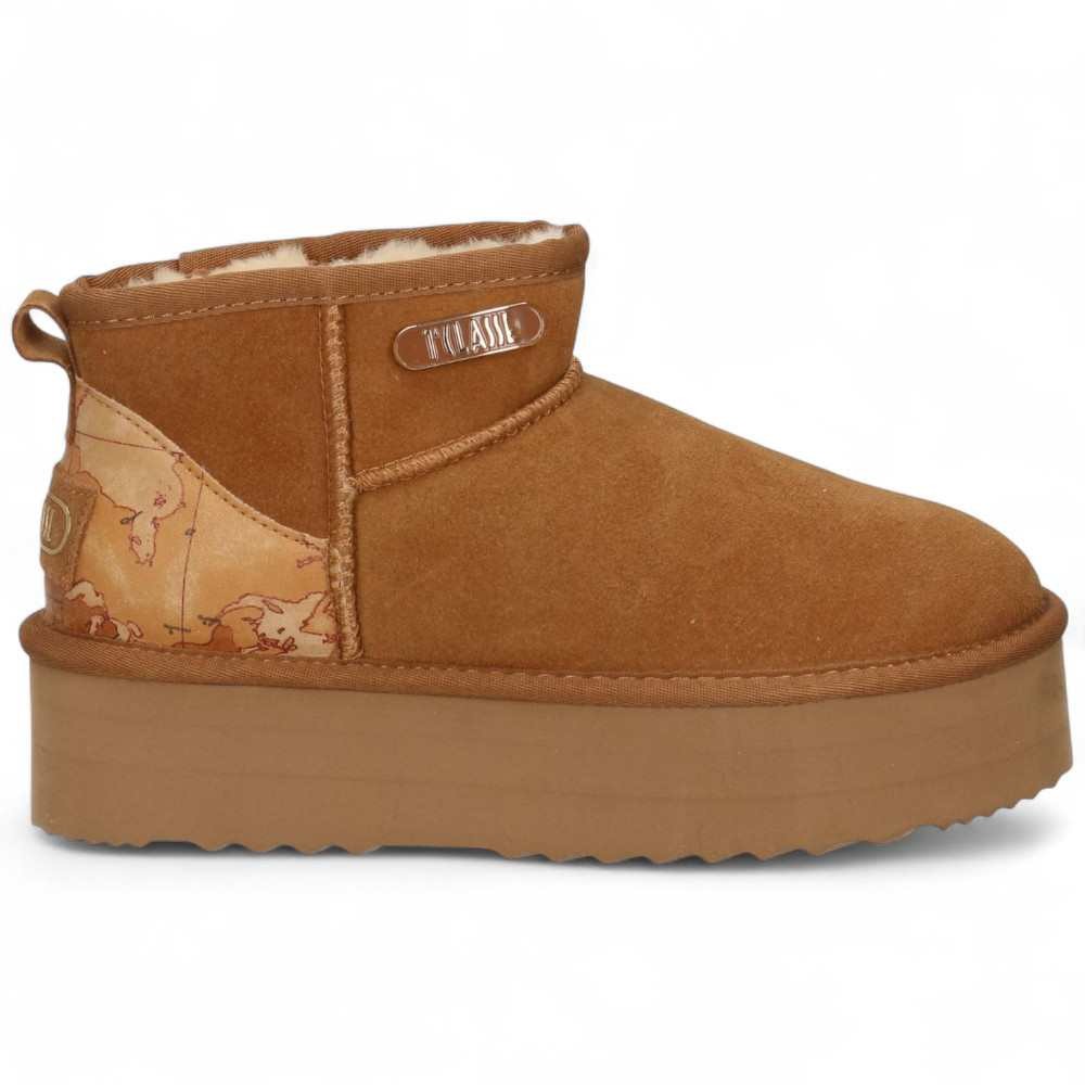 Alviero Martini 1a clase Mujer mitad bota Geo Botas Brown 38 - 1262-417B-0010-38