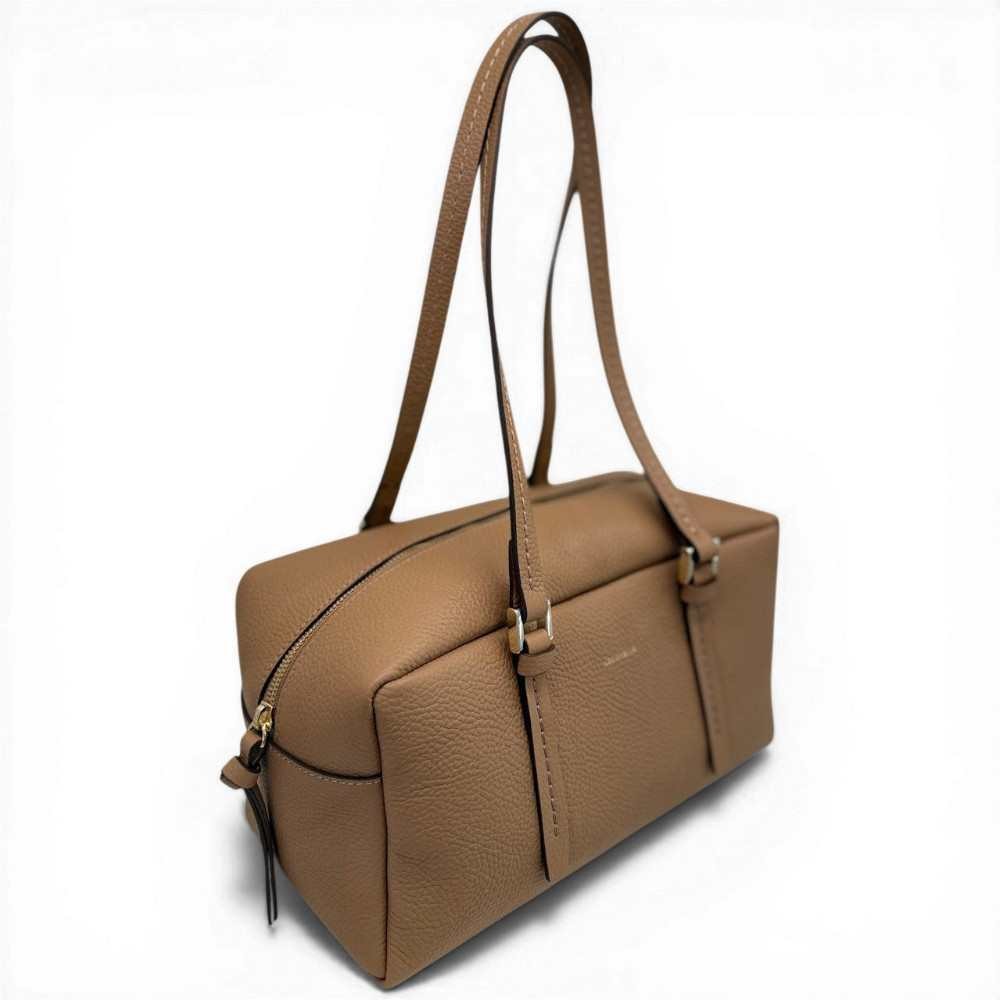 Loristella Borsa a Mano Grace Donna Mandorla in Pelle Liscia con Chiusura Magnetica