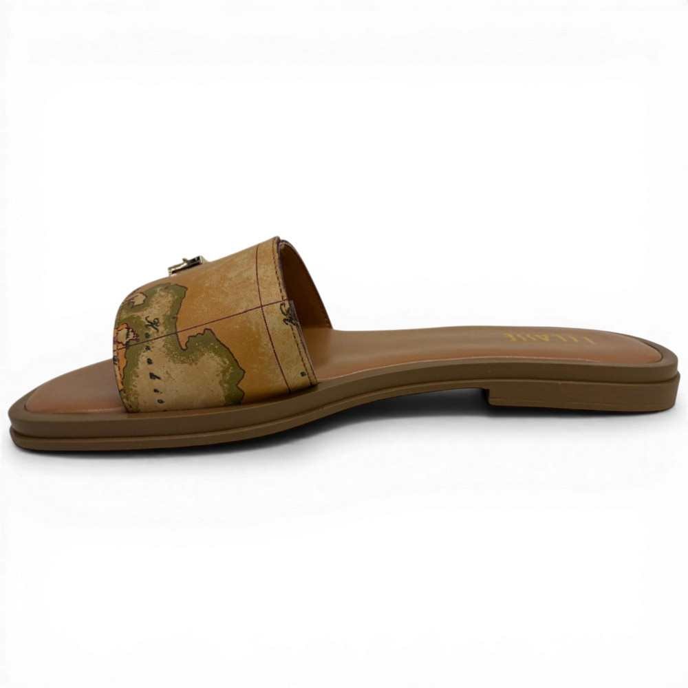 Alviero Martini 1 Classe Slipper Geo Classic Natürliche Frau Größe 39