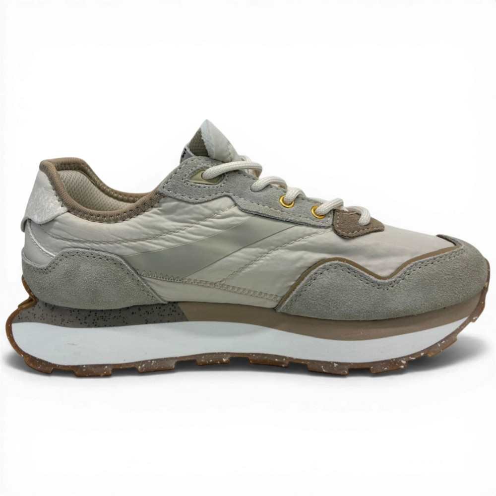 Alviero Martini 1 Classe Geo Classic Woman Sand in Fabric and Leather Size 35
