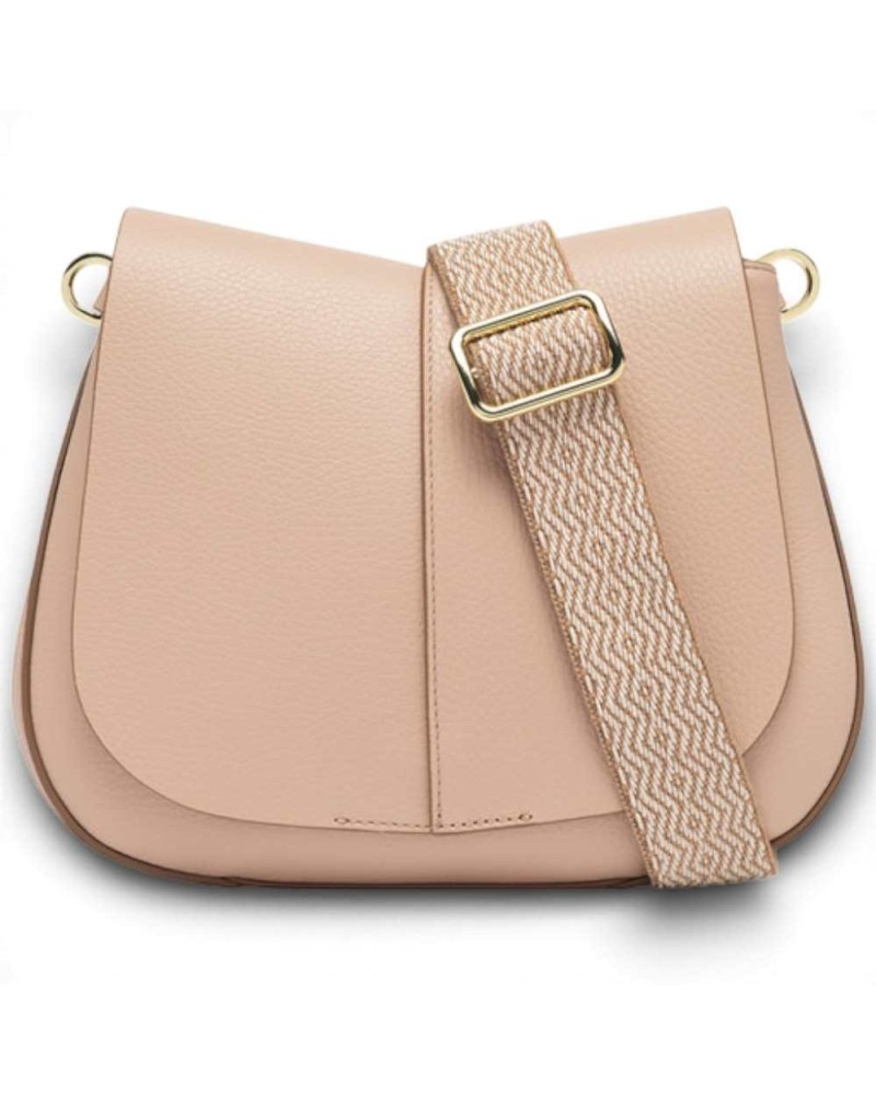 Gianni Chiarini Helena Round Women Pink Leather Salt Bag