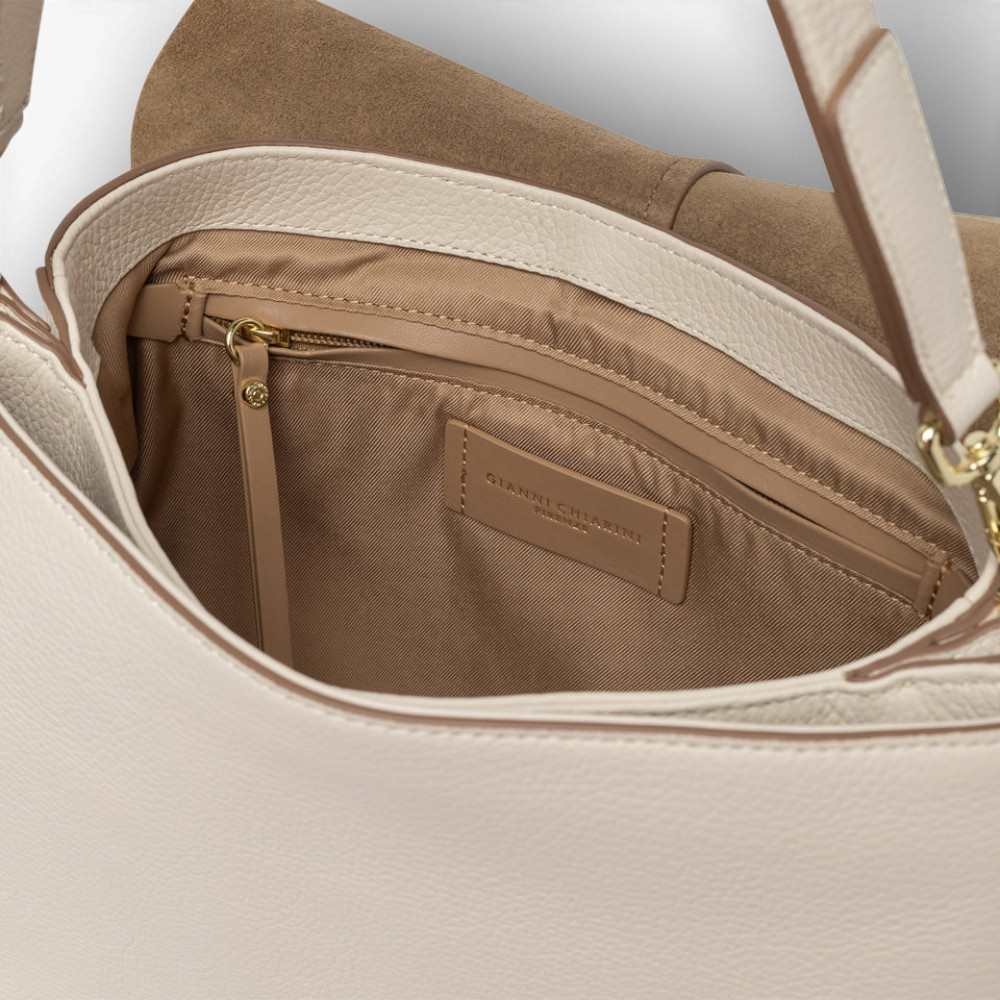 Gianni Chiarini Helena Runde Damen Marmor Leder Tasche