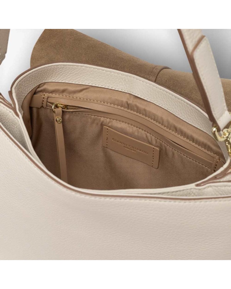 Gianni Chiarini Helena Runde Damen Marmor Leder Tasche
